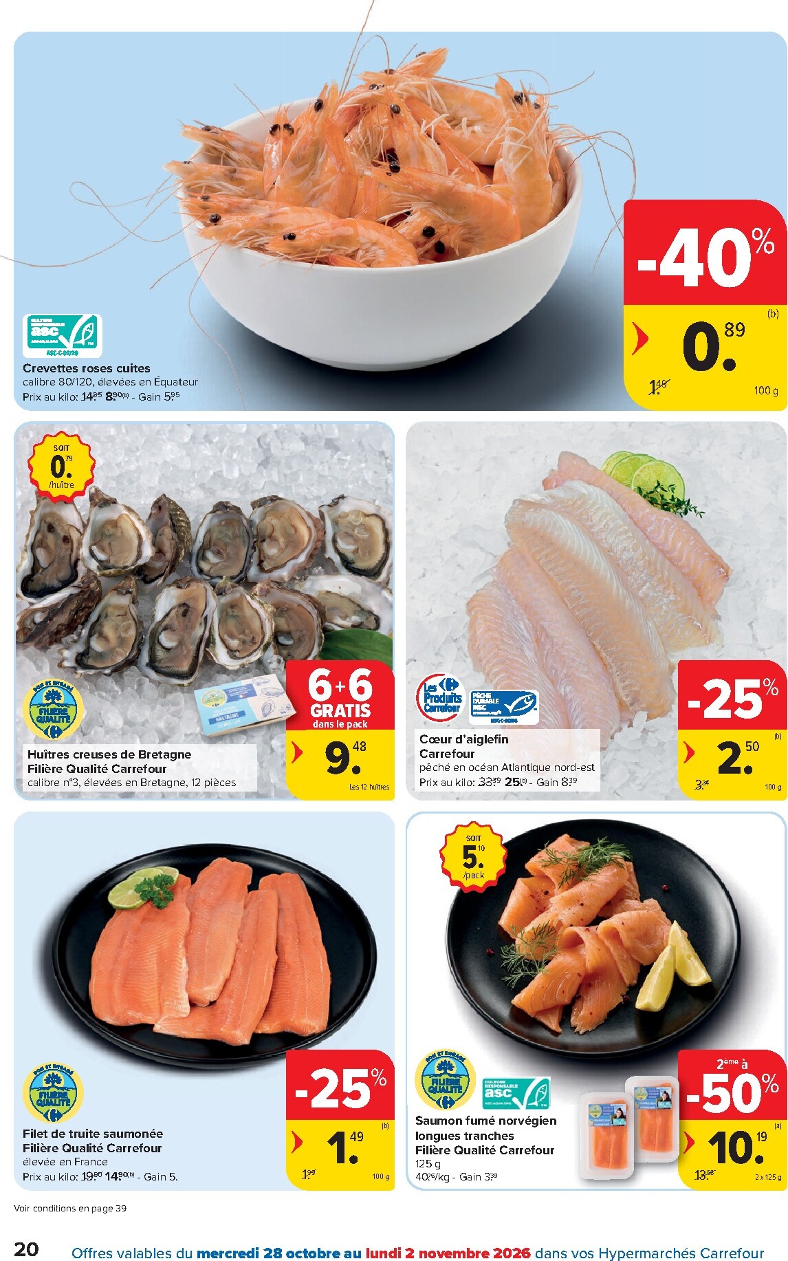 carrefour - Carrefour Hypermarchés folder voor volgende week van woensdag 28/10/2026 tot maandag 09/11/2026 - page: 20
