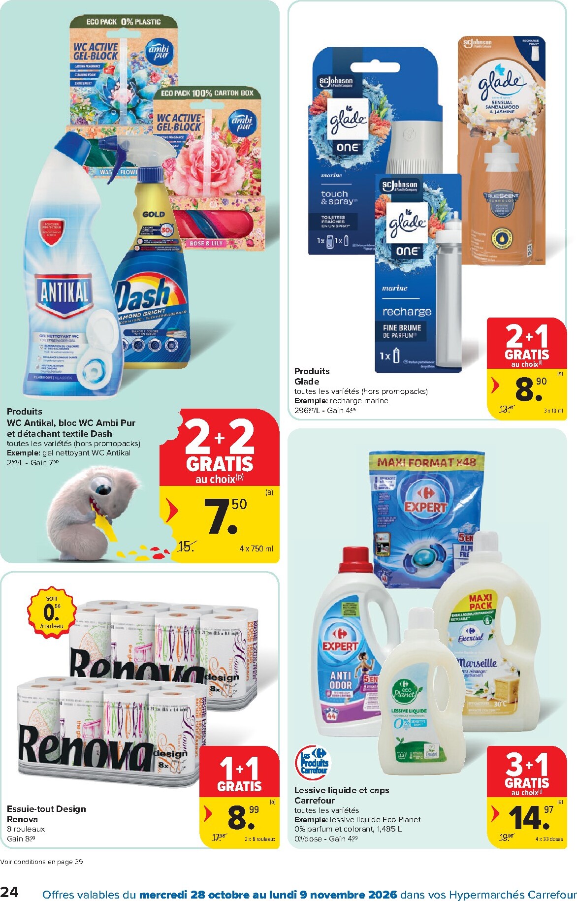 carrefour - Carrefour Hypermarchés folder voor volgende week van woensdag 28/10/2026 tot maandag 09/11/2026 - page: 24