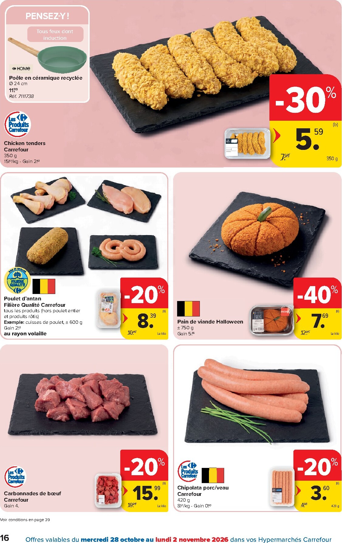 carrefour - Carrefour Hypermarchés folder voor volgende week van woensdag 28/10/2026 tot maandag 09/11/2026 - page: 16