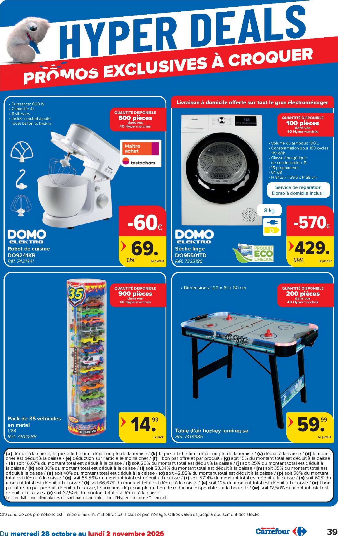 carrefour - Carrefour Hypermarchés folder voor volgende week van woensdag 28/10/2026 tot maandag 09/11/2026 - page: 39