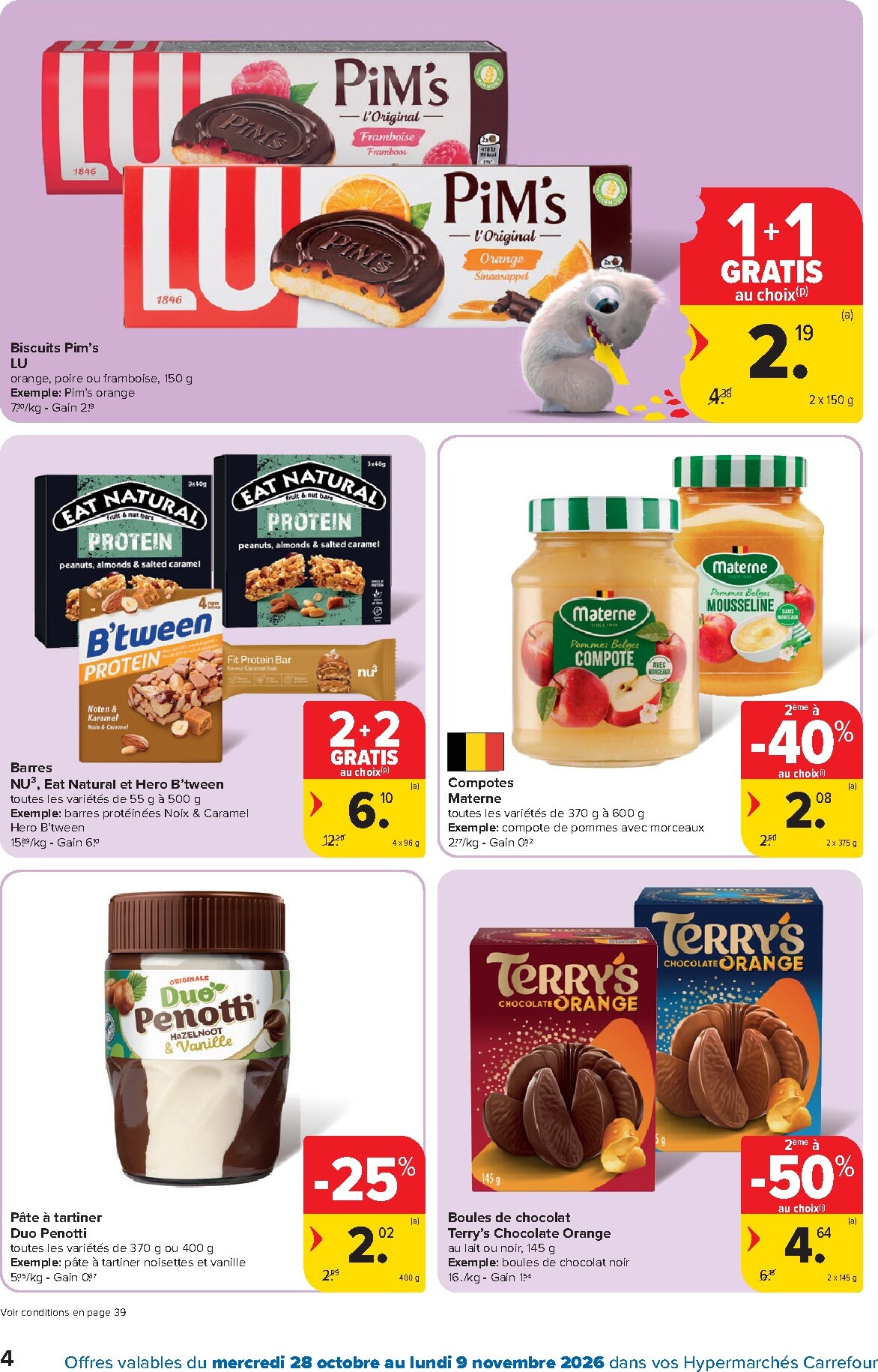 carrefour - Carrefour Hypermarchés folder voor volgende week van woensdag 28/10/2026 tot maandag 09/11/2026 - page: 4
