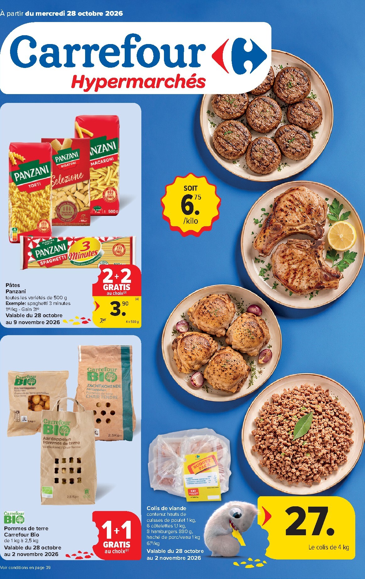 carrefour - Carrefour Hypermarchés folder voor volgende week van woensdag 28/10/2026 tot maandag 09/11/2026 - page: 1