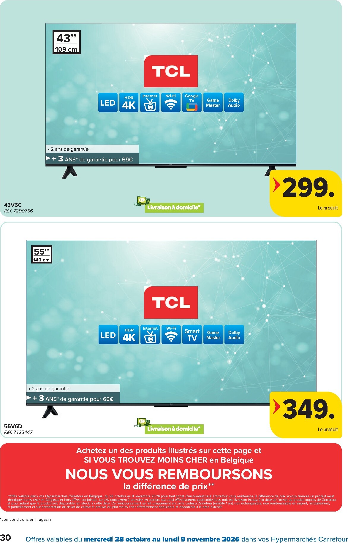 carrefour - Carrefour Hypermarchés folder voor volgende week van woensdag 28/10/2026 tot maandag 09/11/2026 - page: 30