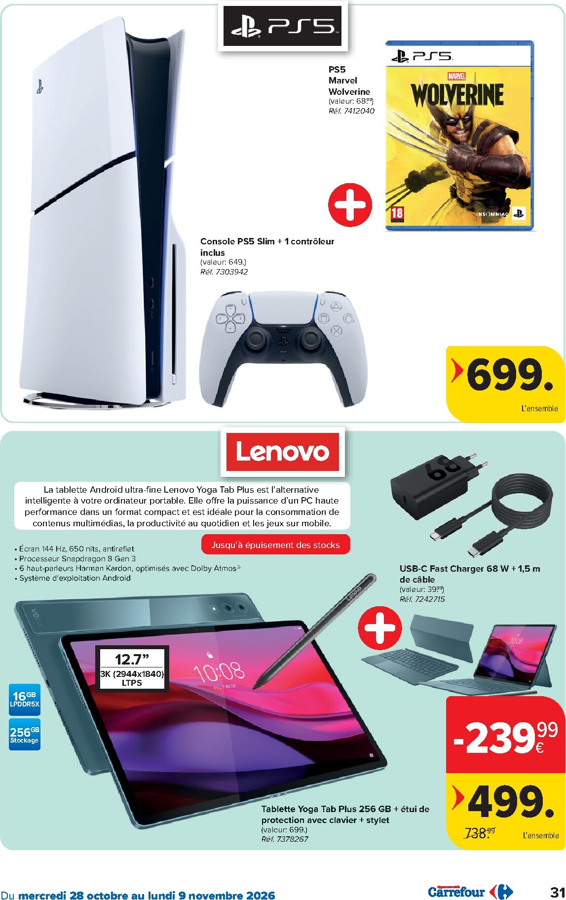 carrefour - Carrefour Hypermarchés folder voor volgende week van woensdag 28/10/2026 tot maandag 09/11/2026 - page: 31