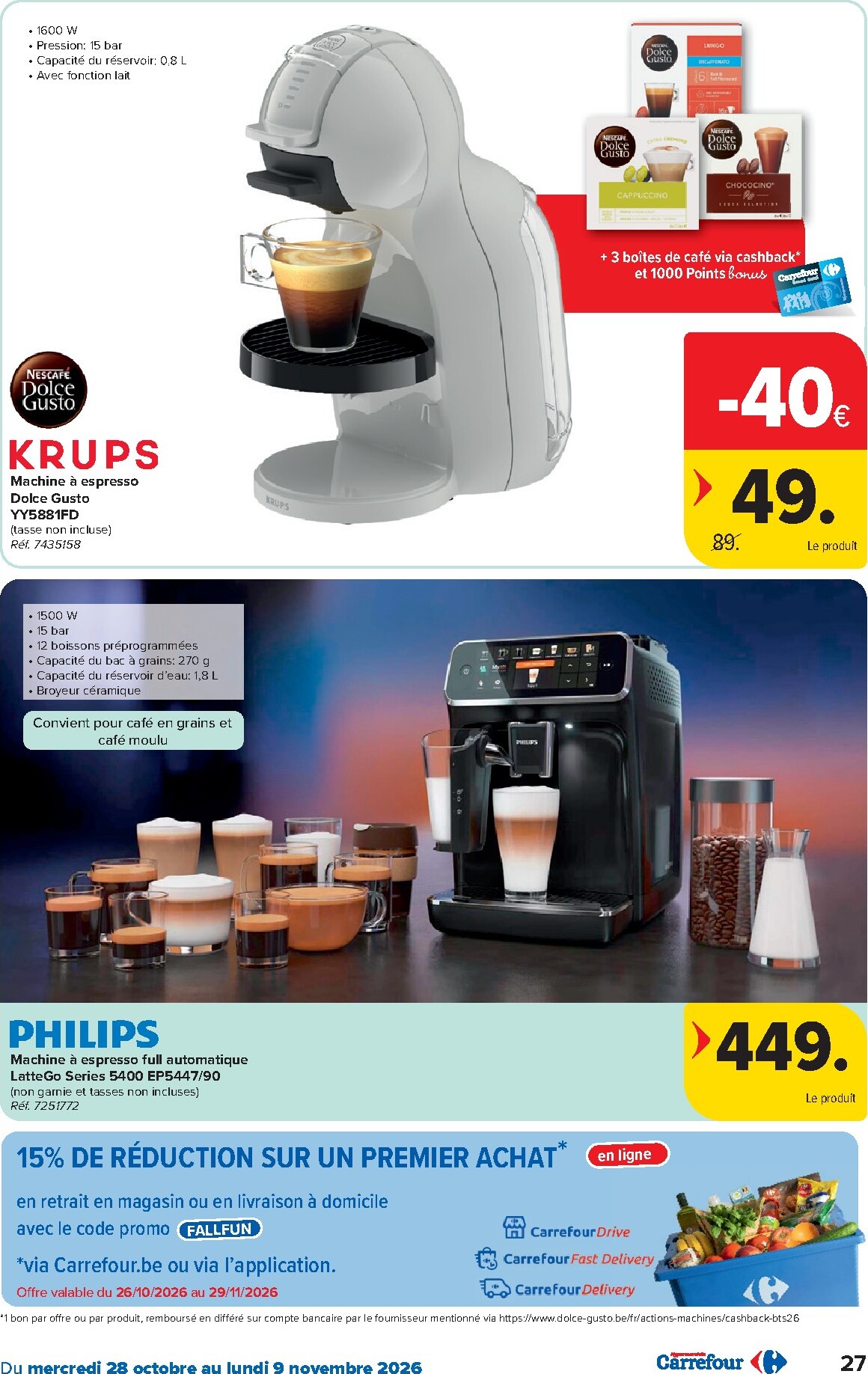 carrefour - Carrefour Hypermarchés folder voor volgende week van woensdag 28/10/2026 tot maandag 09/11/2026 - page: 27