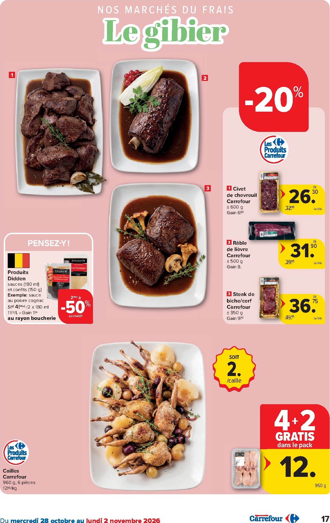 carrefour - Carrefour Hypermarchés folder voor volgende week van woensdag 28/10/2026 tot maandag 09/11/2026 - page: 17