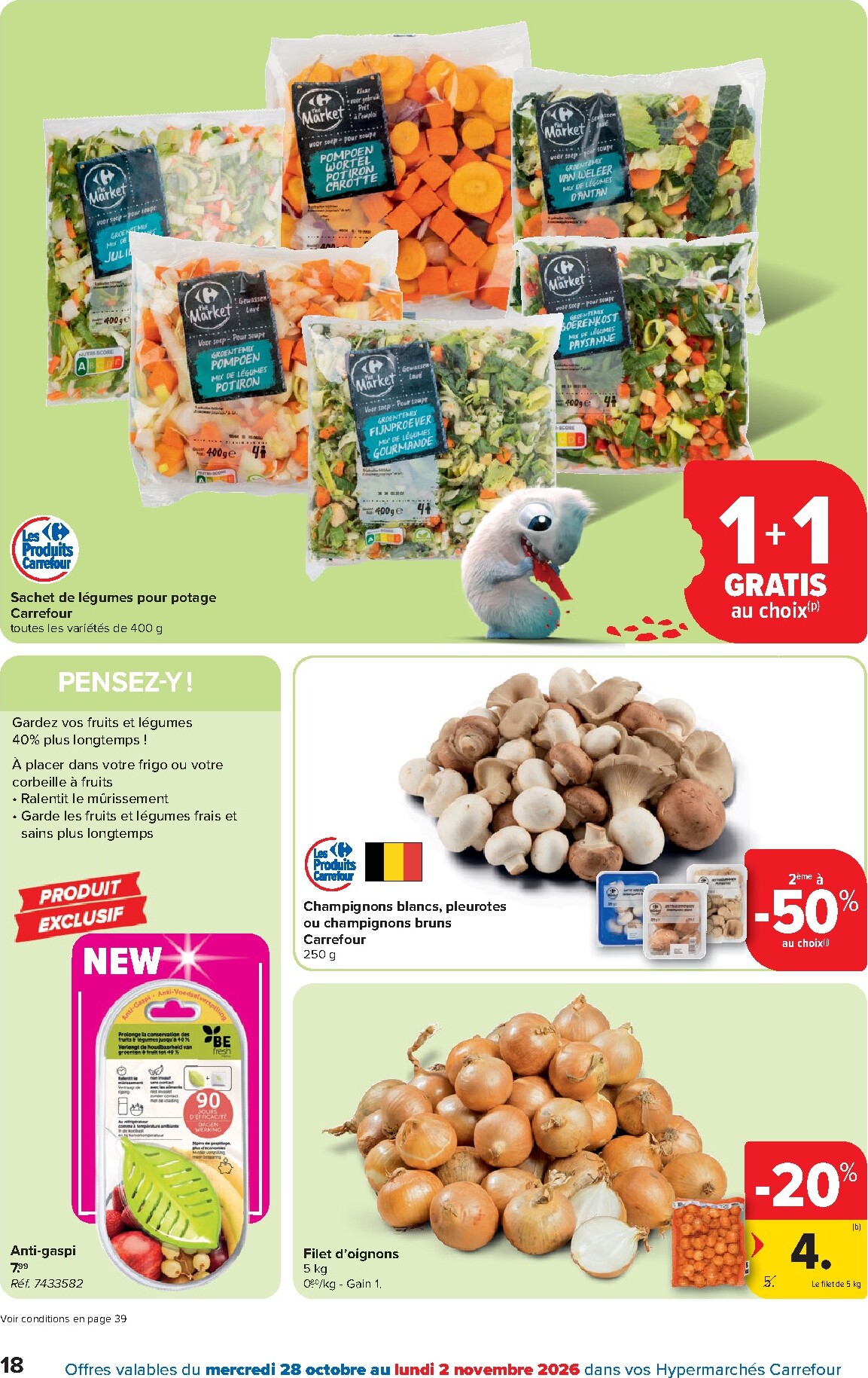 carrefour - Carrefour Hypermarchés folder voor volgende week van woensdag 28/10/2026 tot maandag 09/11/2026 - page: 18