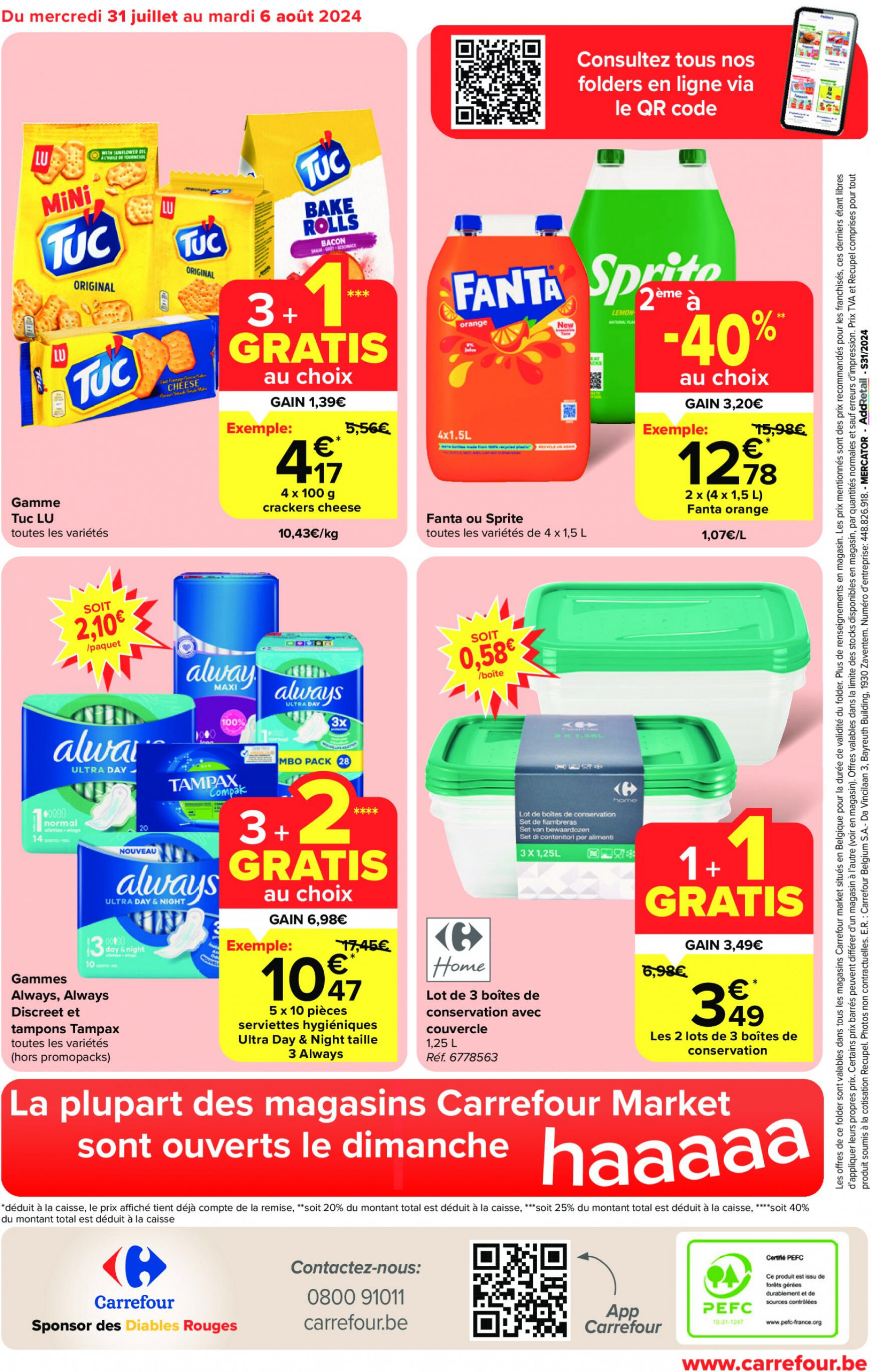 carrefour - Carrefour Market folder huidig 31.07. - 06.08. - page: 20