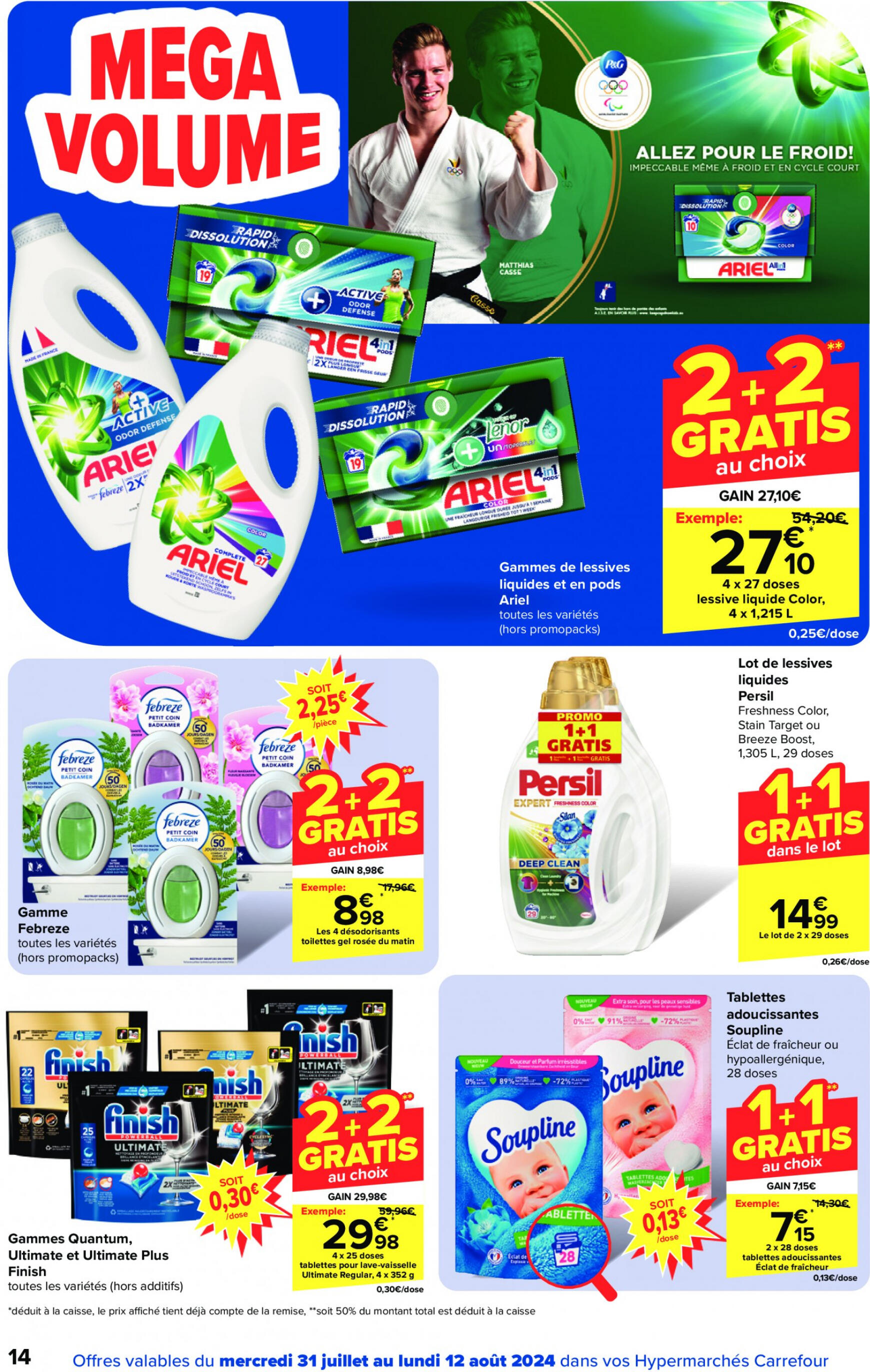 carrefour - Carrefour Hypermarchés folder huidig 31.07. - 15.08. - page: 14