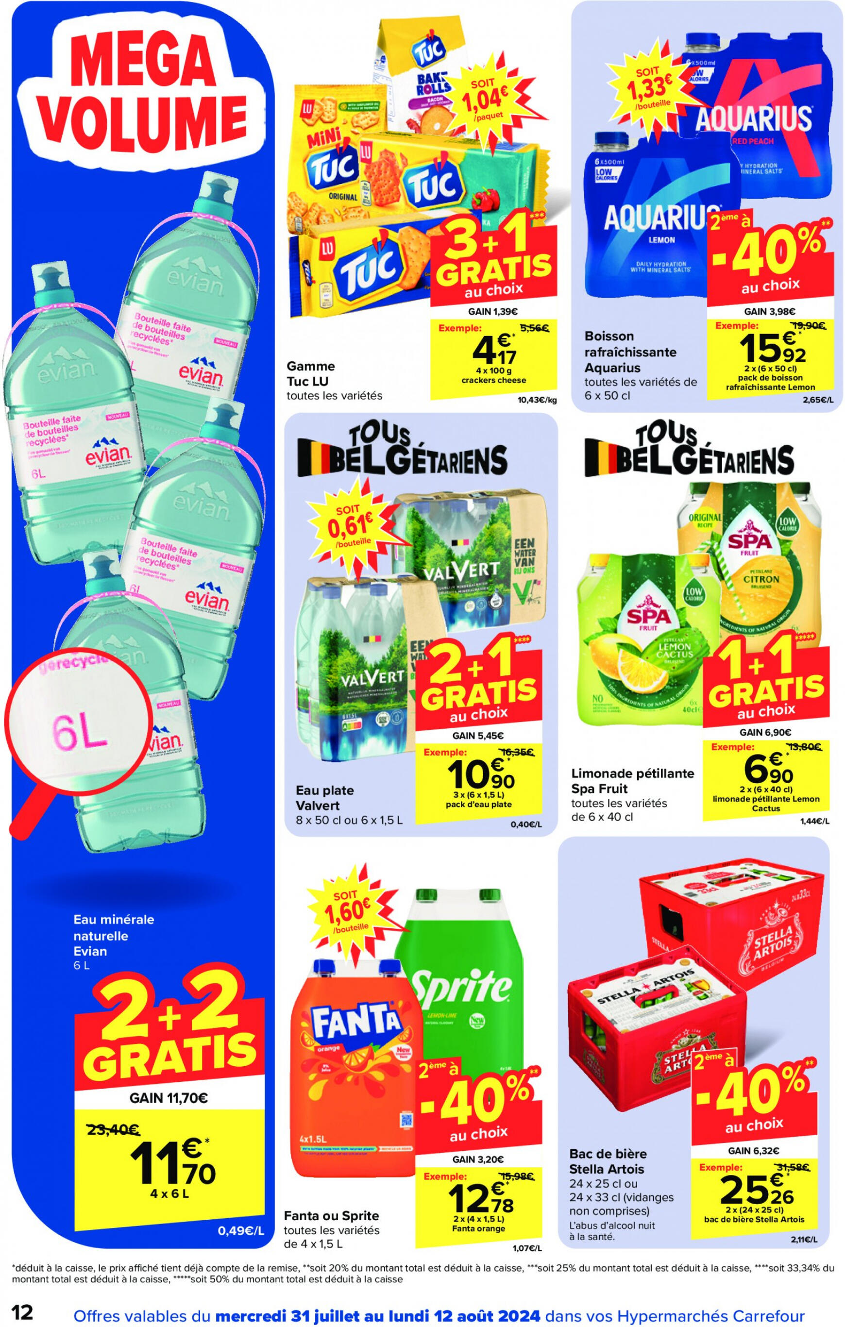 carrefour - Carrefour Hypermarchés folder huidig 31.07. - 15.08. - page: 12