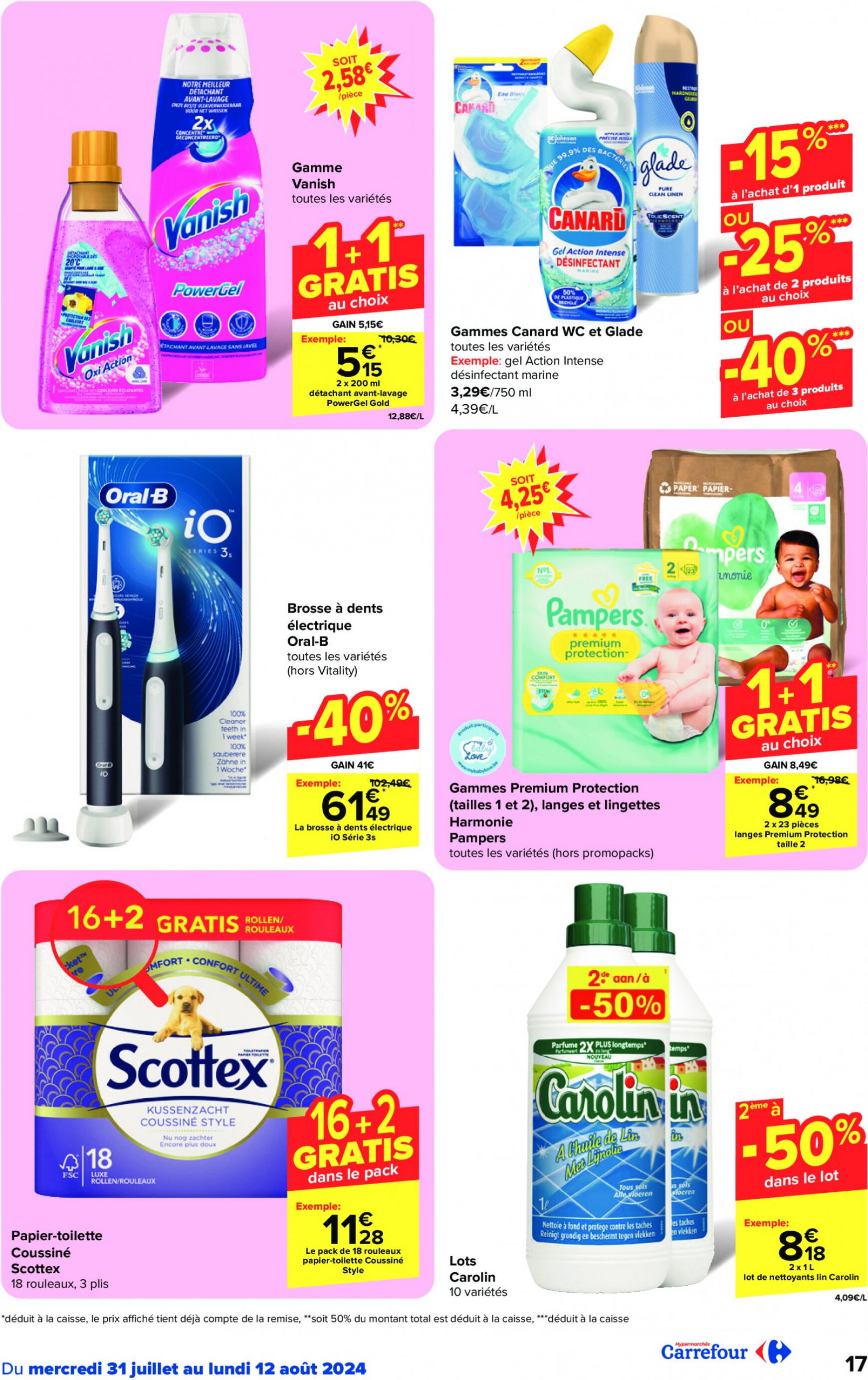 carrefour - Carrefour Hypermarchés folder huidig 31.07. - 15.08. - page: 17