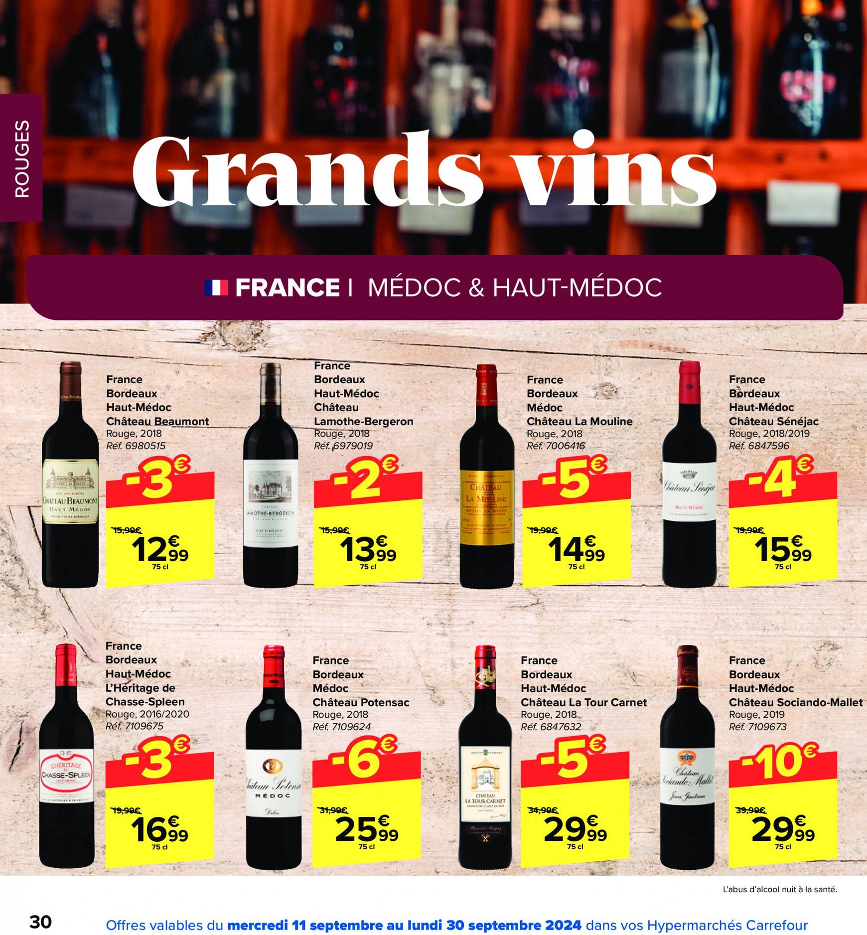 carrefour - Carrefour - Foire aux Vins folder huidig 11.09. - 30.09. - page: 30