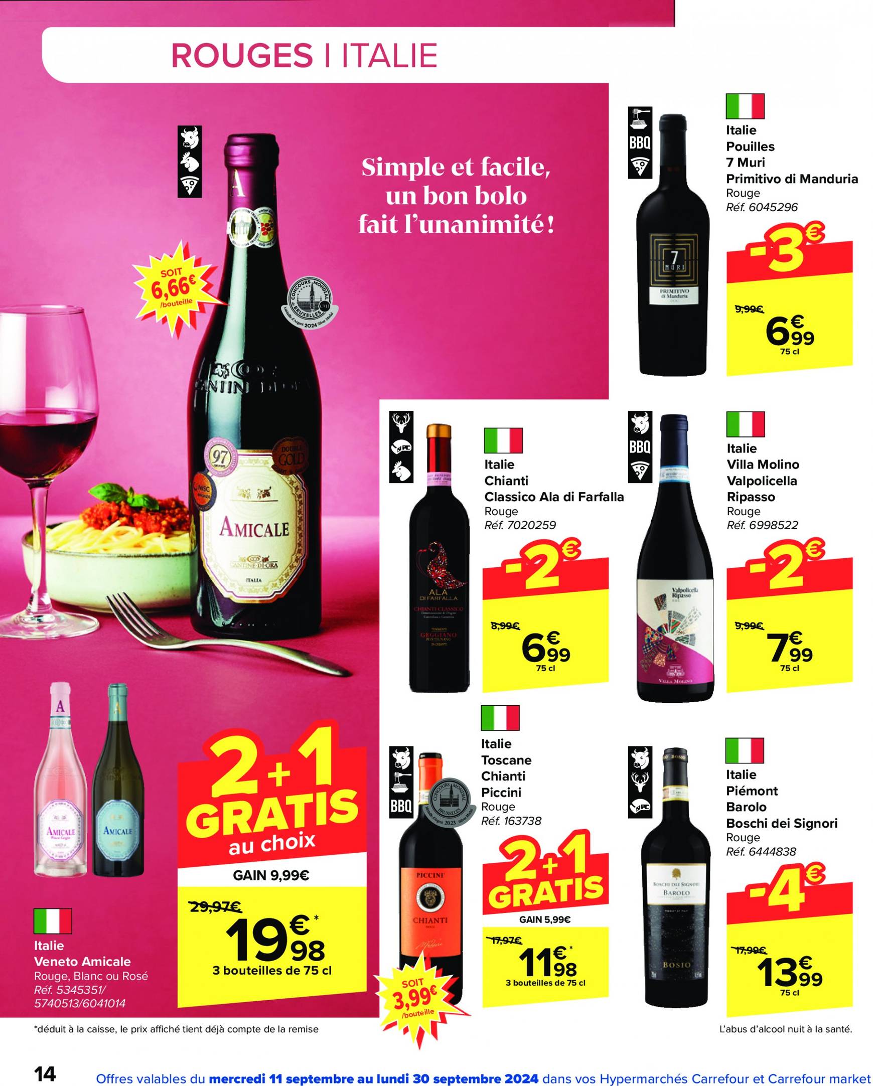 carrefour - Carrefour - Foire aux Vins folder huidig 11.09. - 30.09. - page: 14