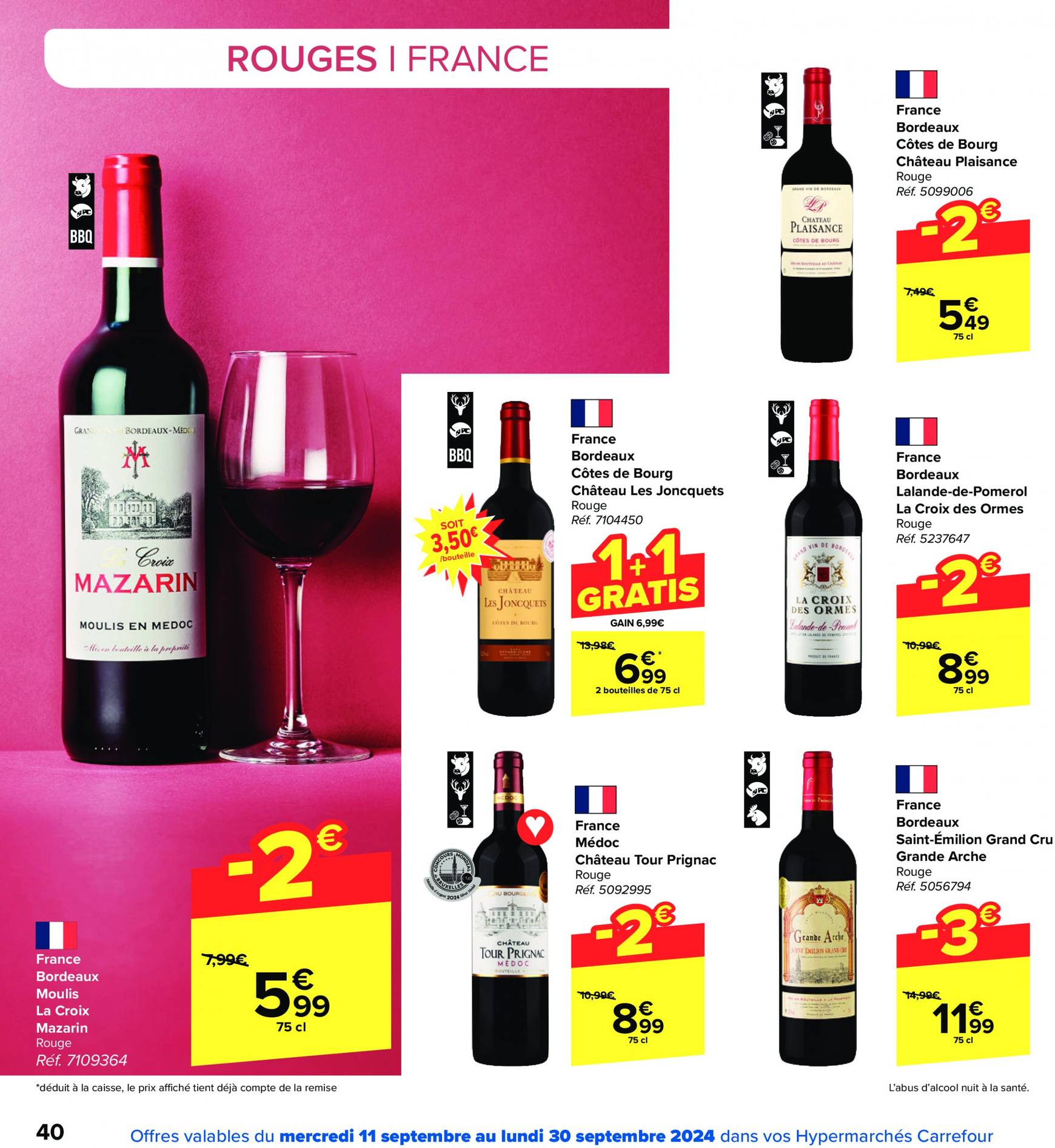 carrefour - Carrefour - Foire aux Vins folder huidig 11.09. - 30.09. - page: 40