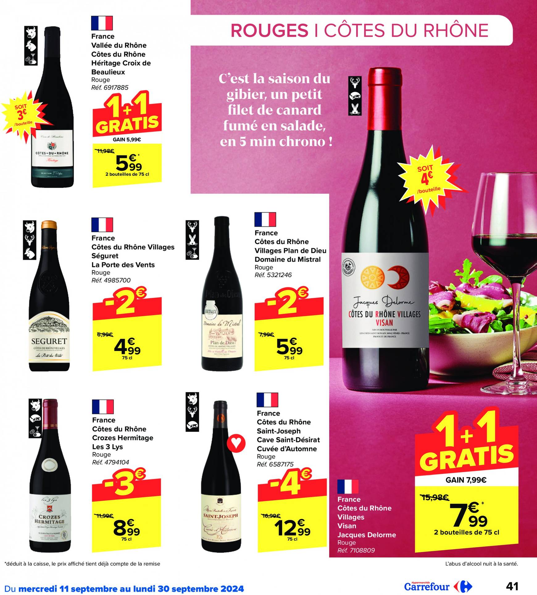 carrefour - Carrefour - Foire aux Vins folder huidig 11.09. - 30.09. - page: 41