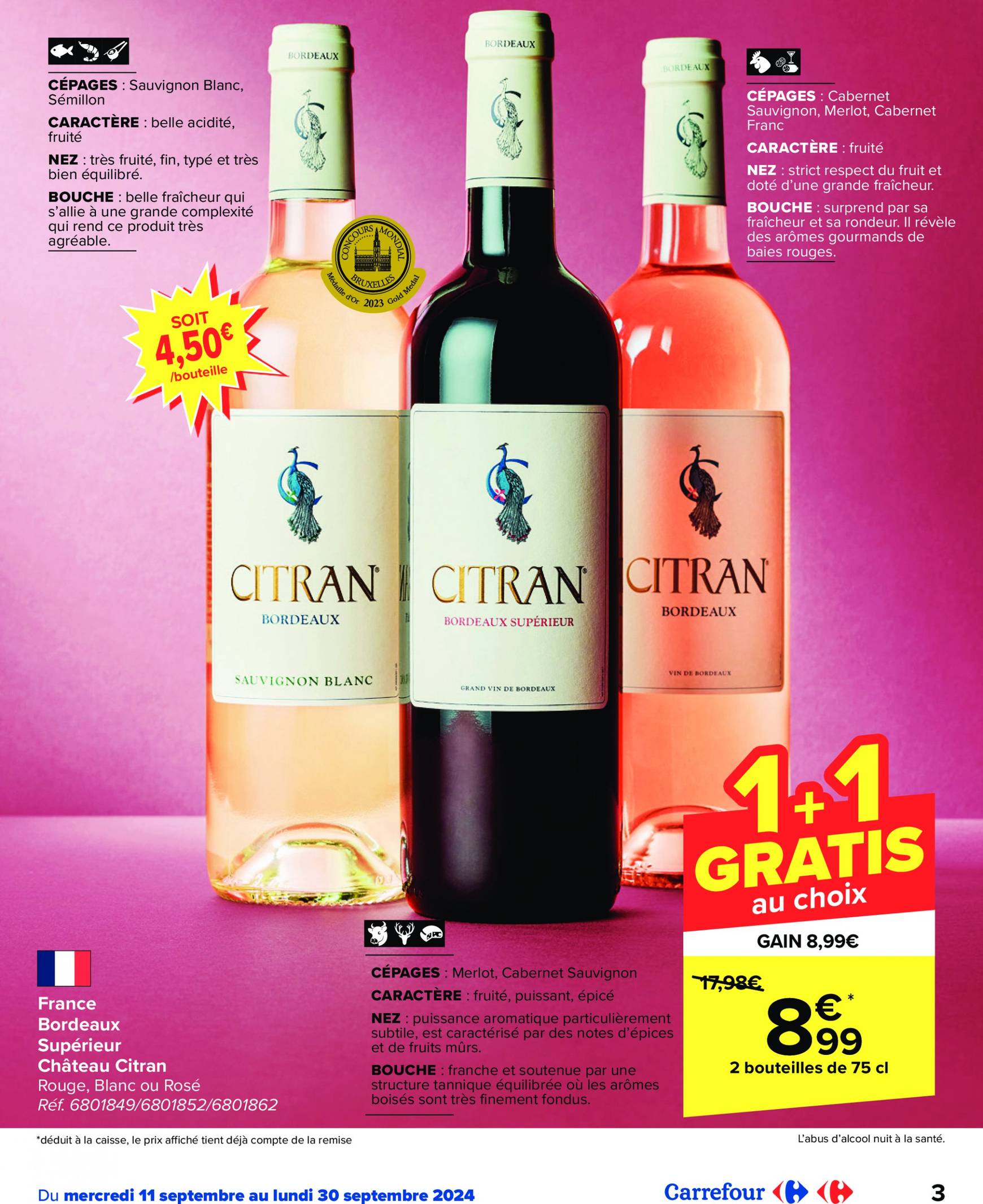 carrefour - Carrefour - Foire aux Vins folder huidig 11.09. - 30.09. - page: 3