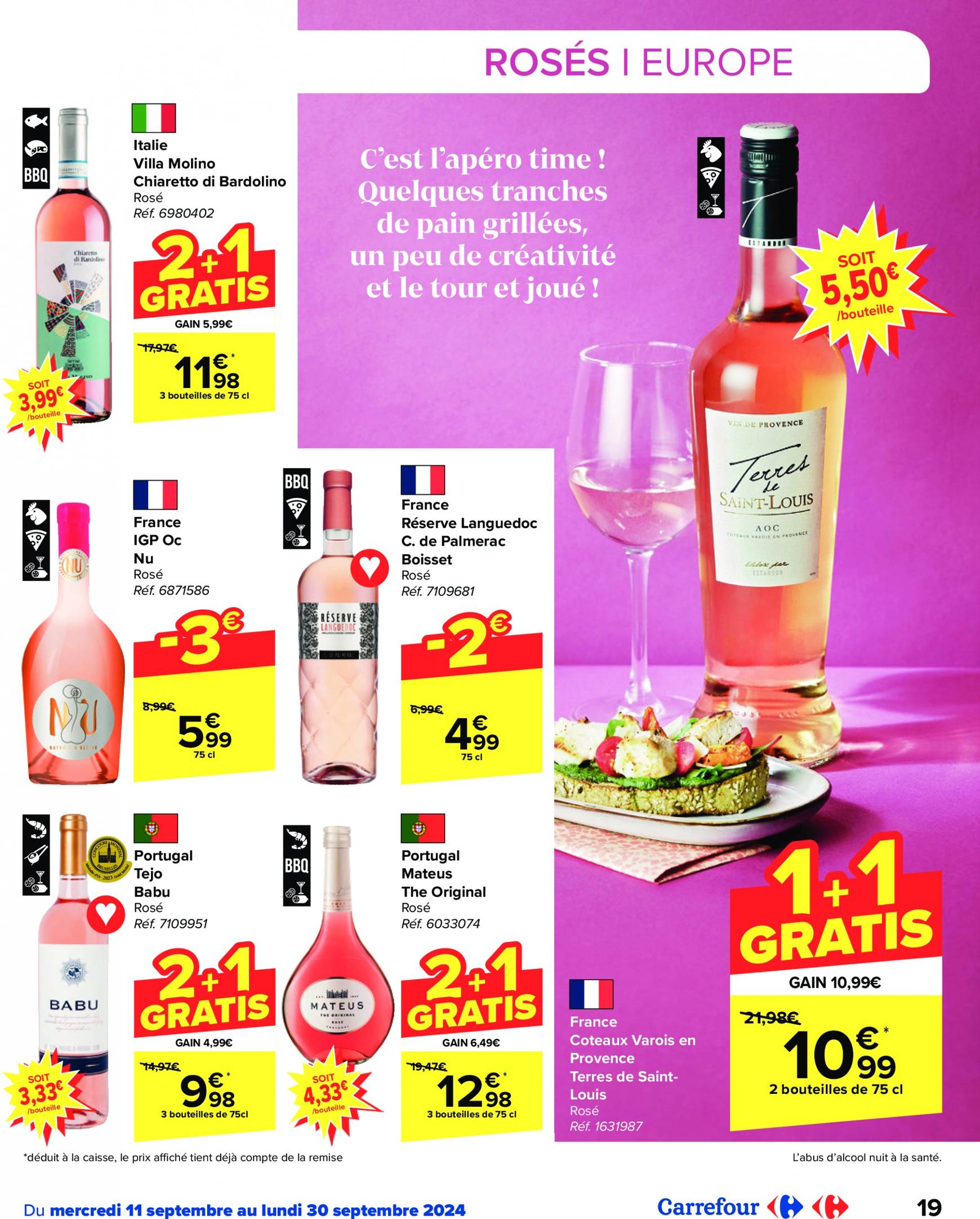 carrefour - Carrefour - Foire aux Vins folder huidig 11.09. - 30.09. - page: 19