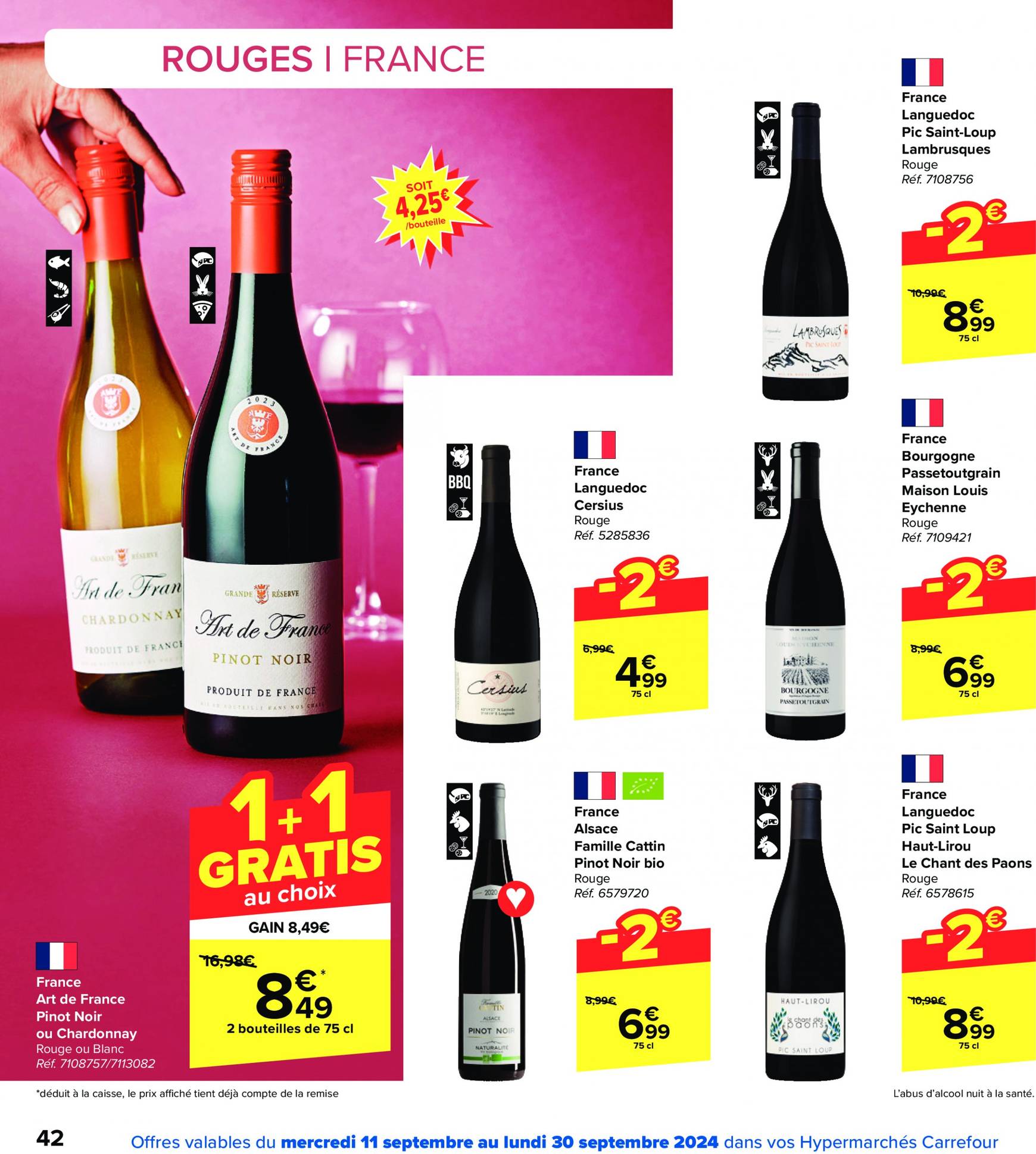 carrefour - Carrefour - Foire aux Vins folder huidig 11.09. - 30.09. - page: 42