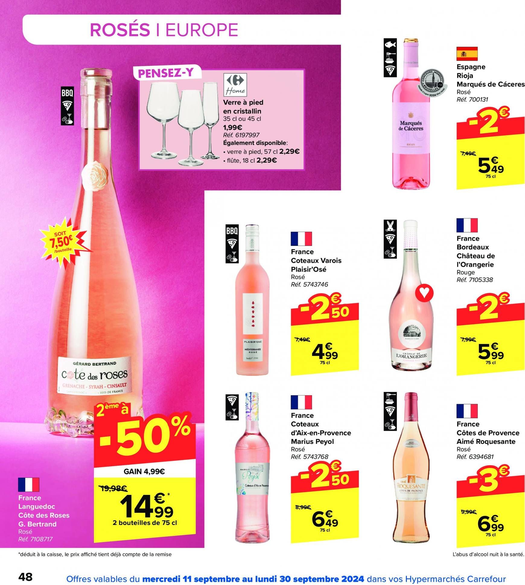 carrefour - Carrefour - Foire aux Vins folder huidig 11.09. - 30.09. - page: 48