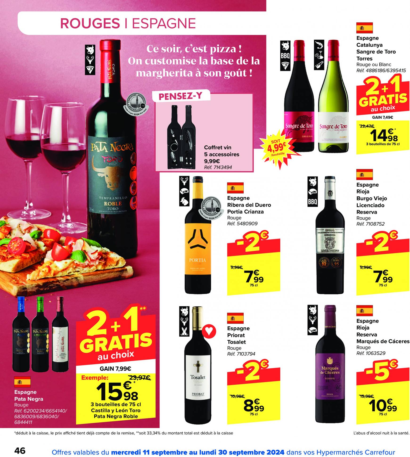 carrefour - Carrefour - Foire aux Vins folder huidig 11.09. - 30.09. - page: 46