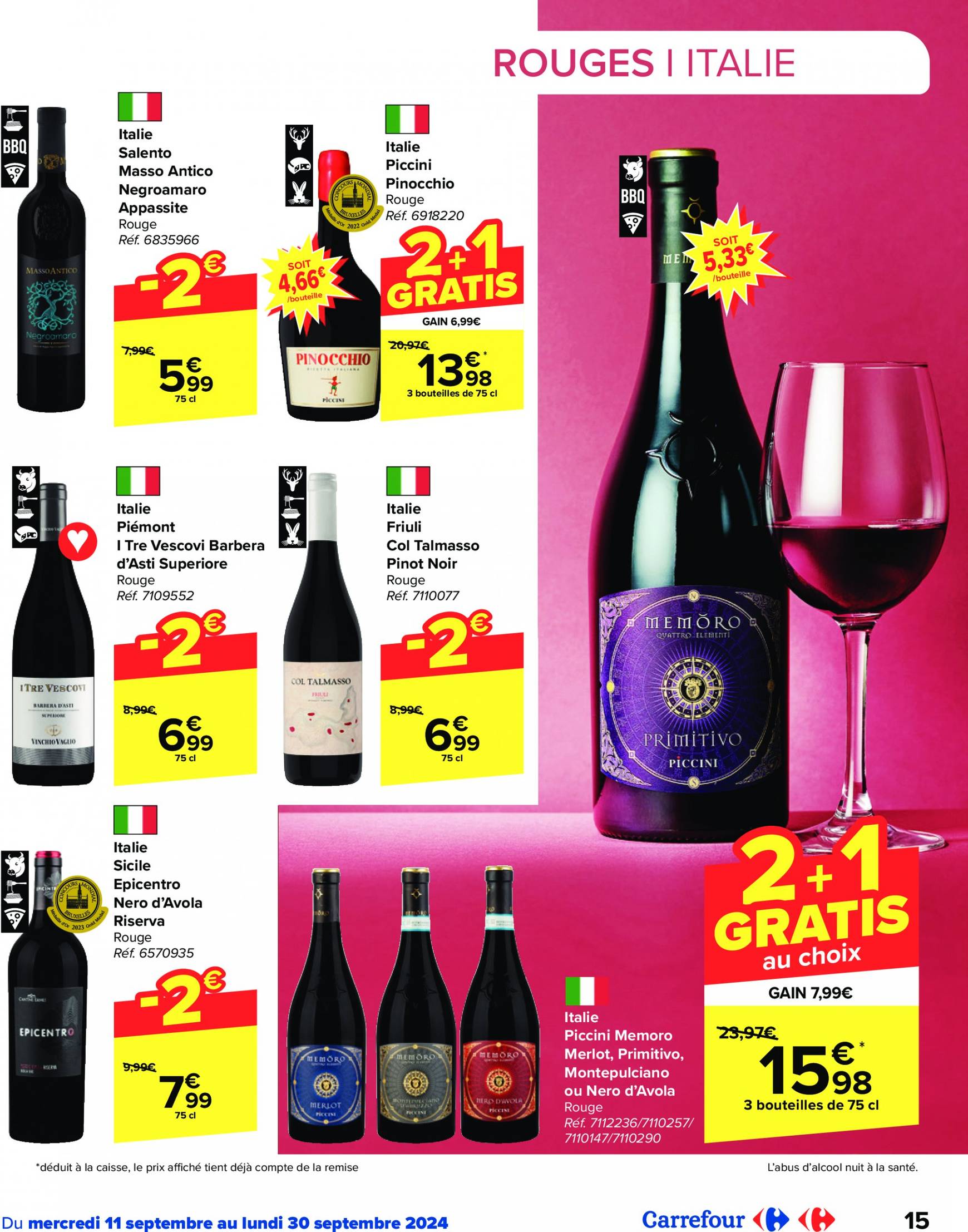 carrefour - Carrefour - Foire aux Vins folder huidig 11.09. - 30.09. - page: 15