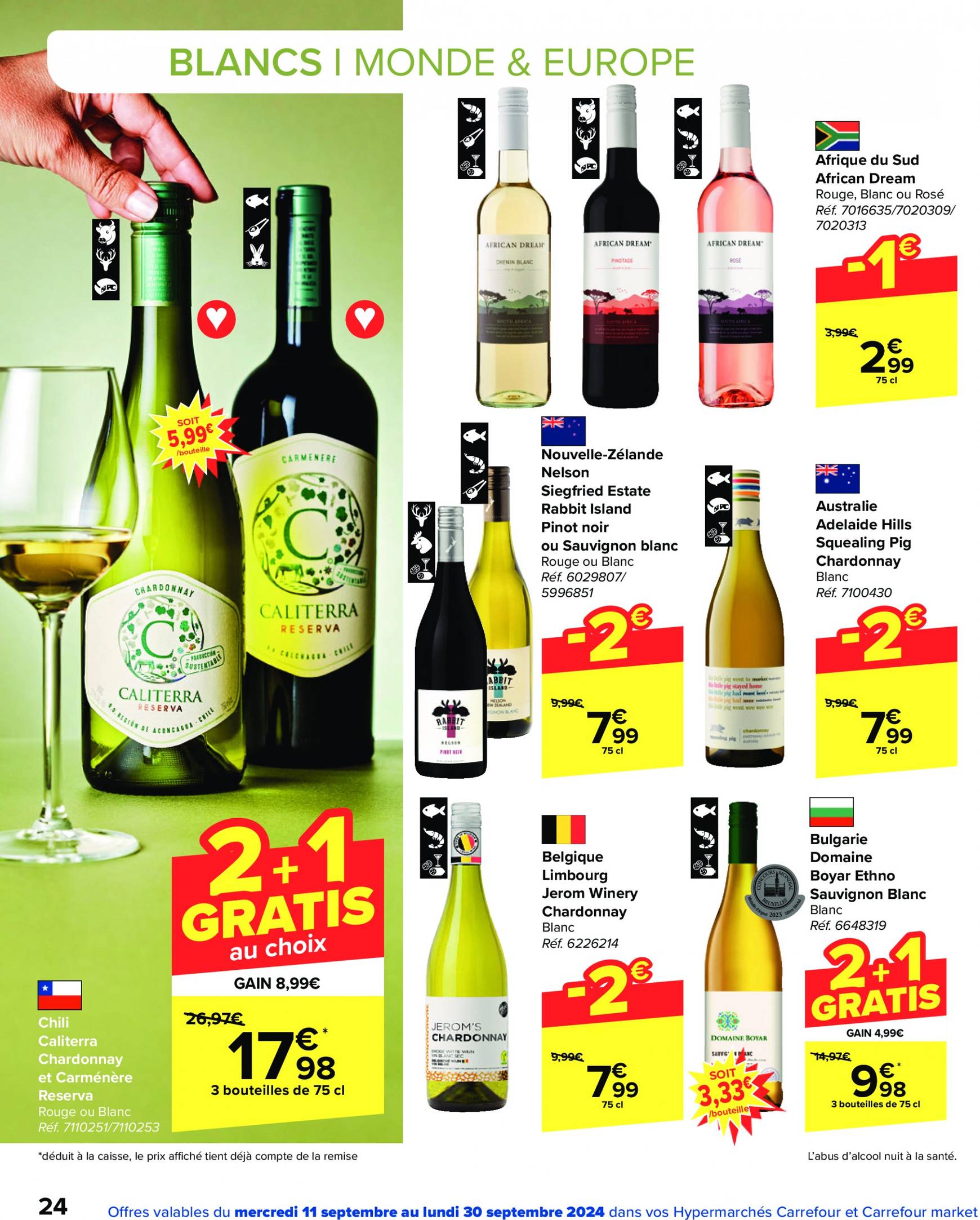 carrefour - Carrefour - Foire aux Vins folder huidig 11.09. - 30.09. - page: 24