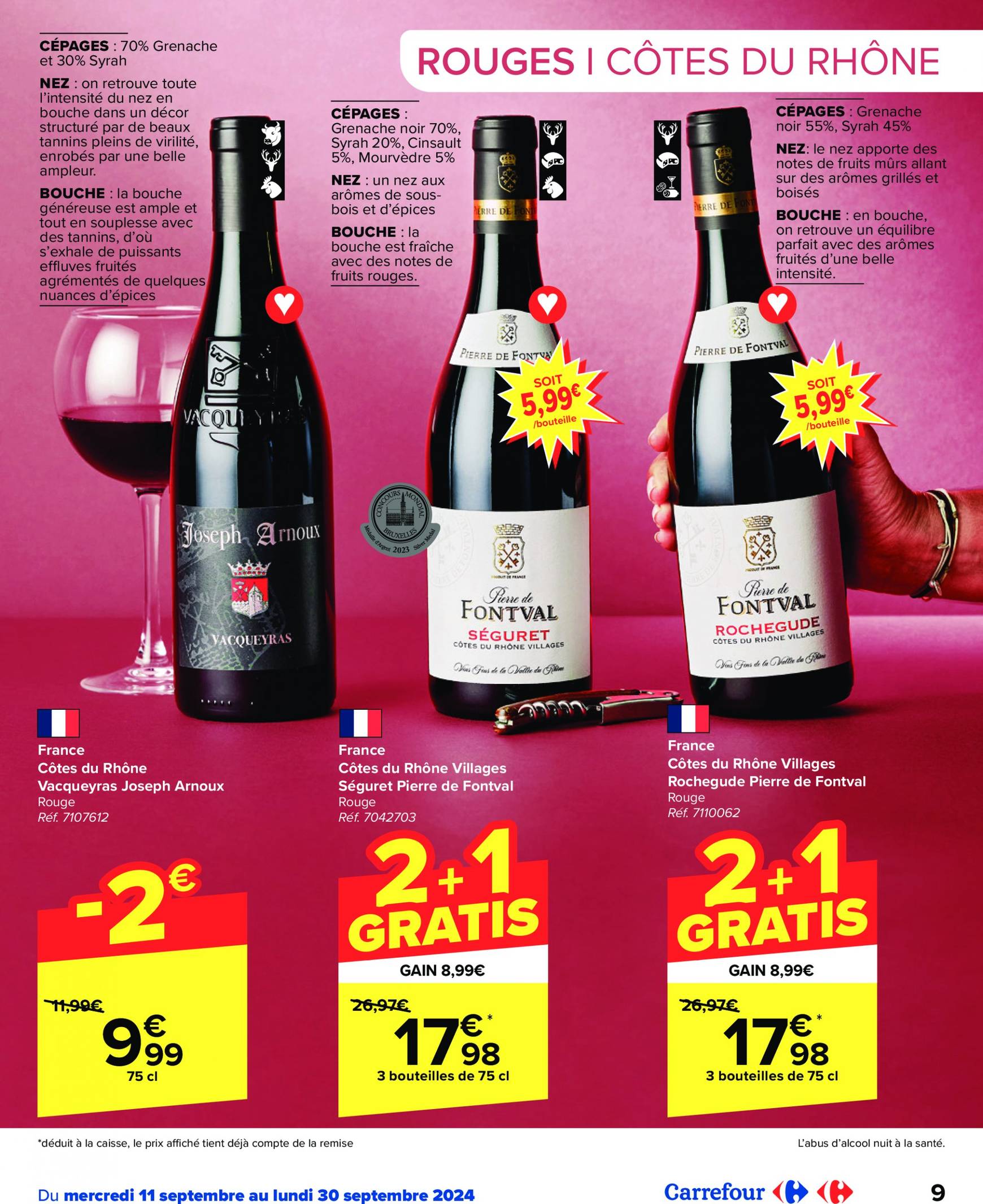 carrefour - Carrefour - Foire aux Vins folder huidig 11.09. - 30.09. - page: 9