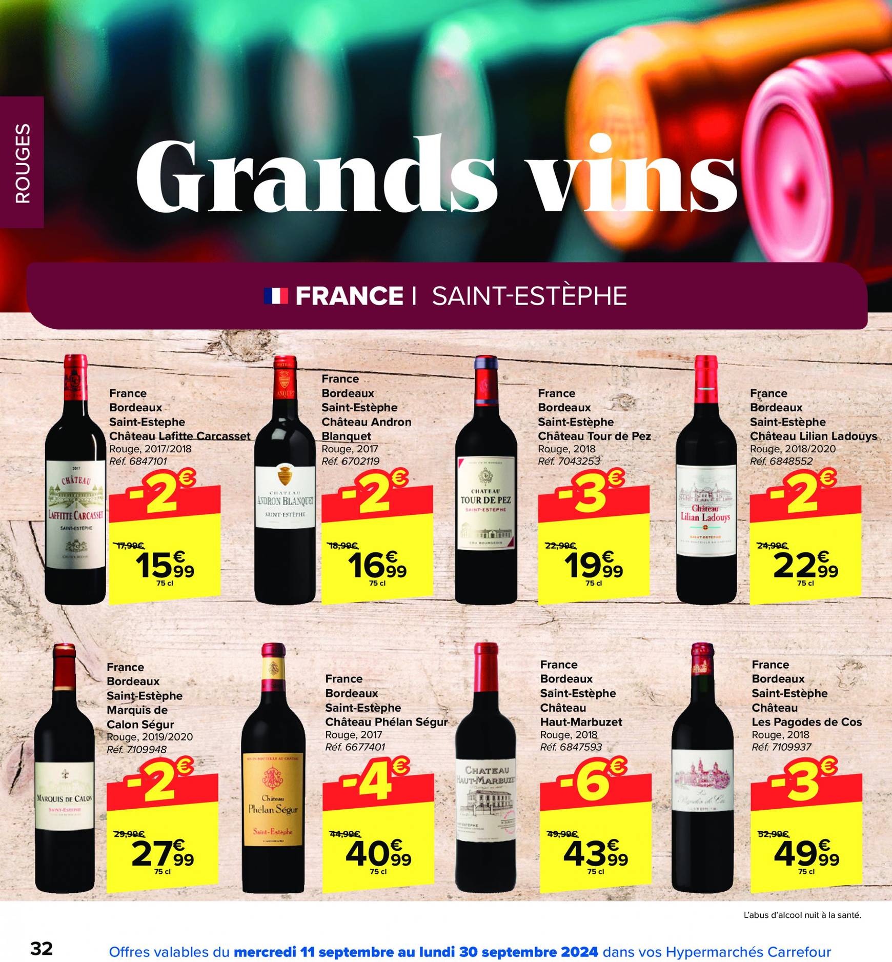 carrefour - Carrefour - Foire aux Vins folder huidig 11.09. - 30.09. - page: 32