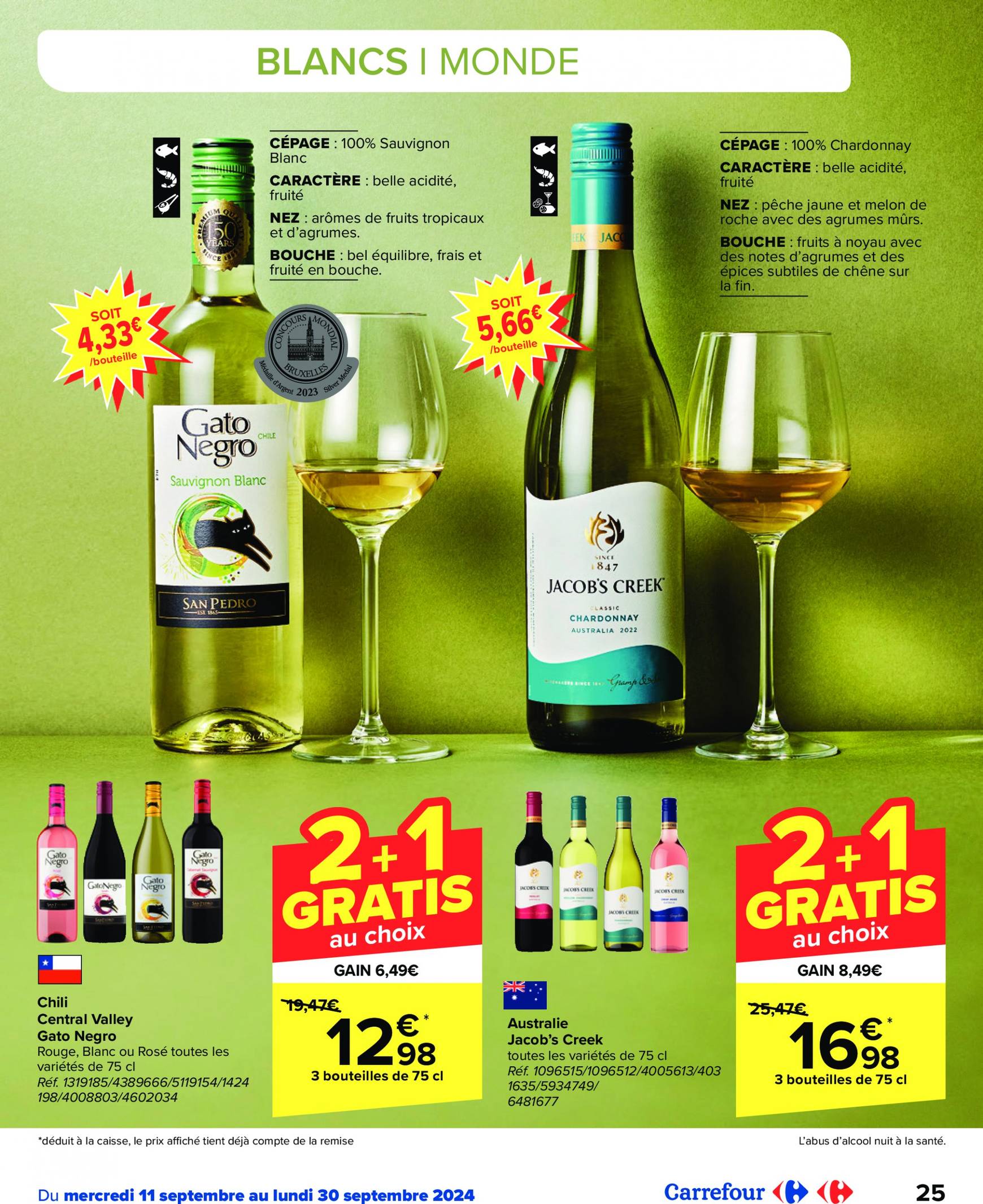 carrefour - Carrefour - Foire aux Vins folder huidig 11.09. - 30.09. - page: 25