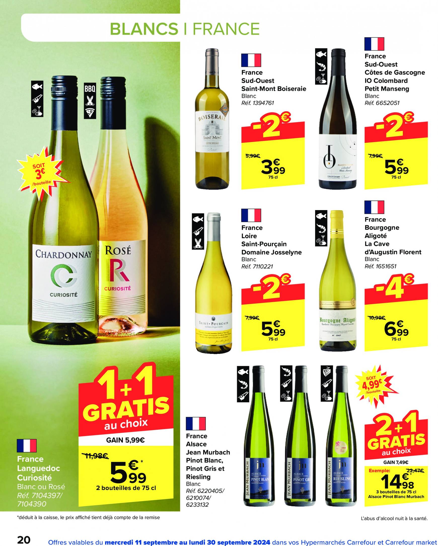 carrefour - Carrefour - Foire aux Vins folder huidig 11.09. - 30.09. - page: 20