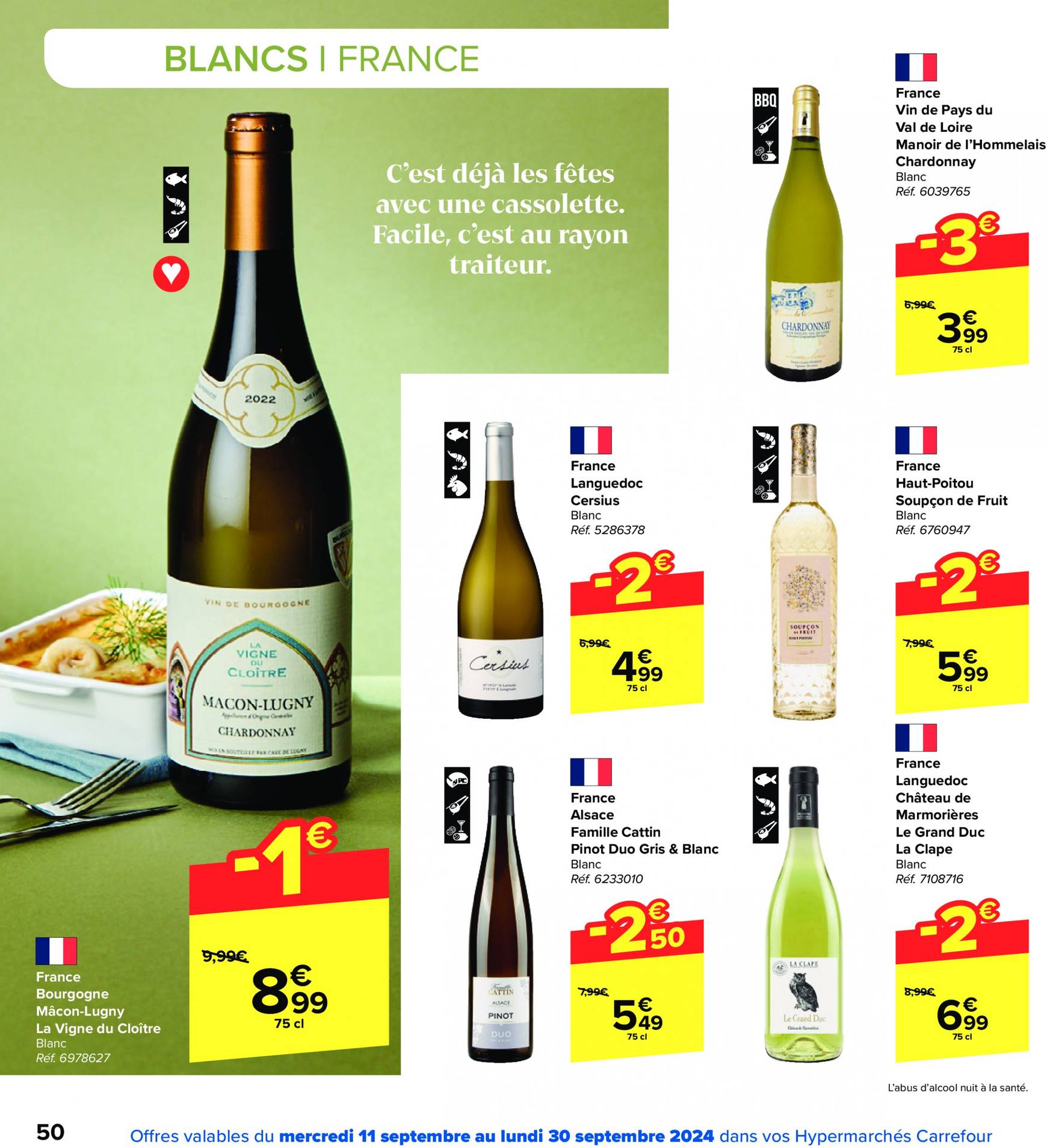 carrefour - Carrefour - Foire aux Vins folder huidig 11.09. - 30.09. - page: 50