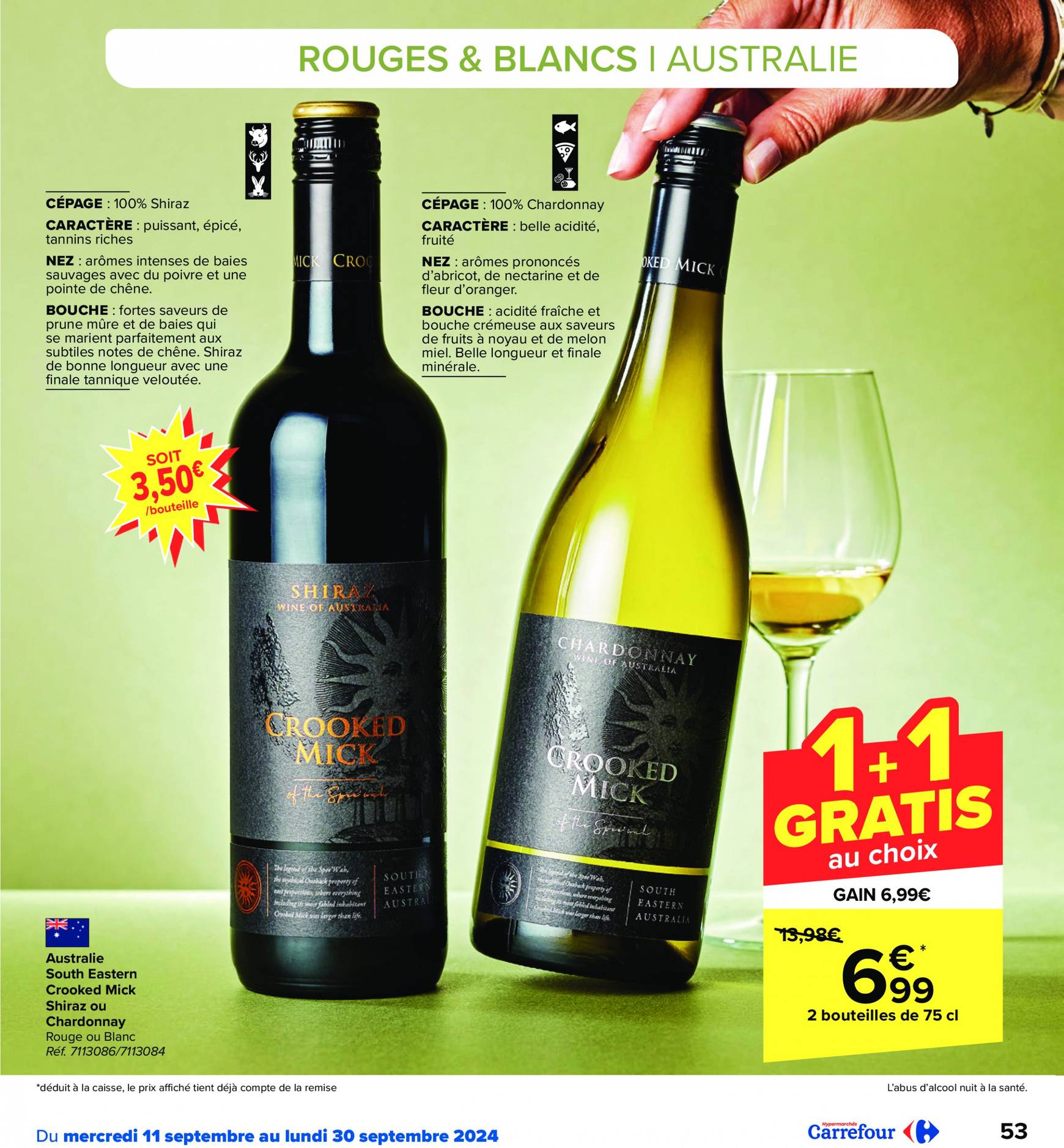 carrefour - Carrefour - Foire aux Vins folder huidig 11.09. - 30.09. - page: 53