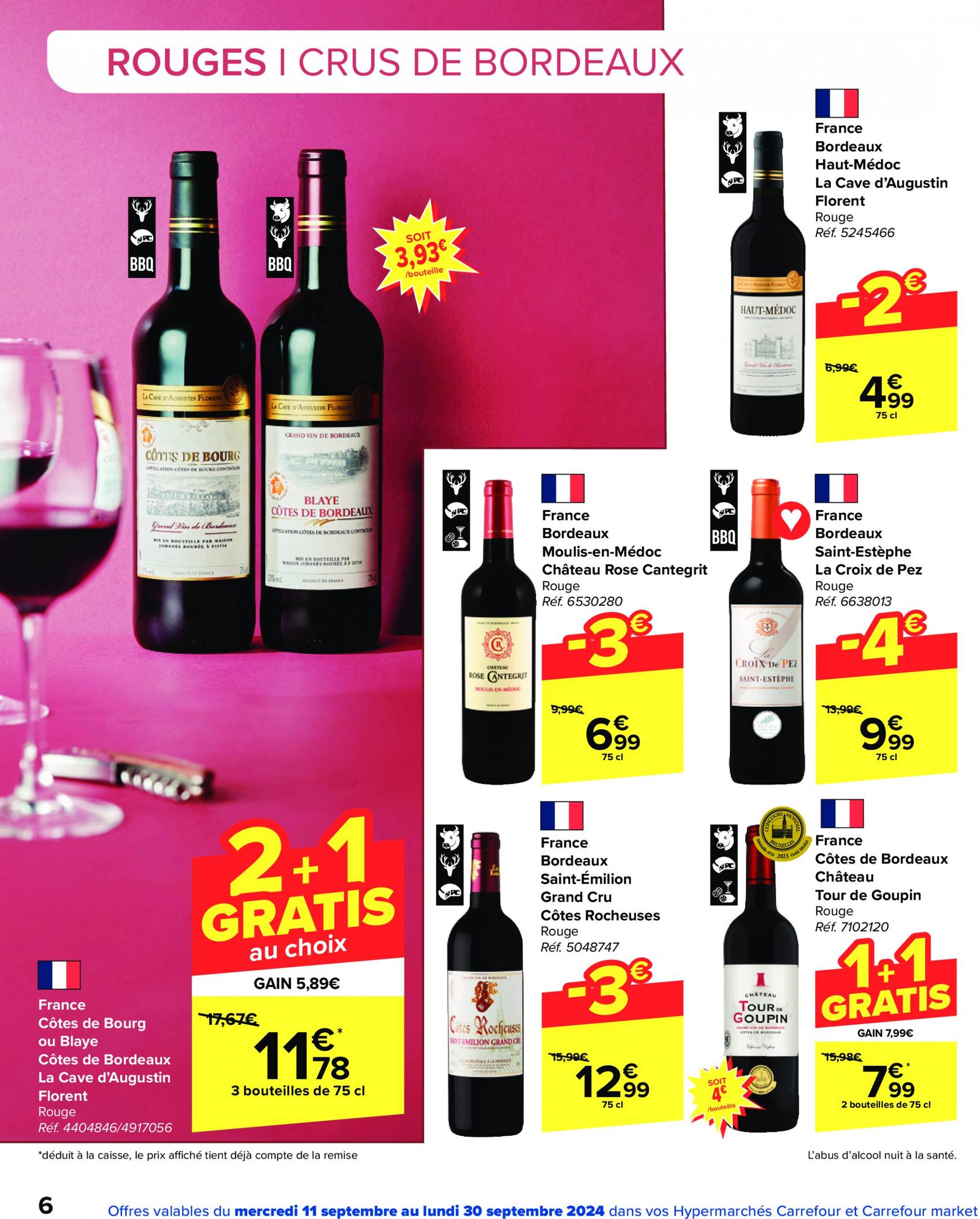 carrefour - Carrefour - Foire aux Vins folder huidig 11.09. - 30.09. - page: 6