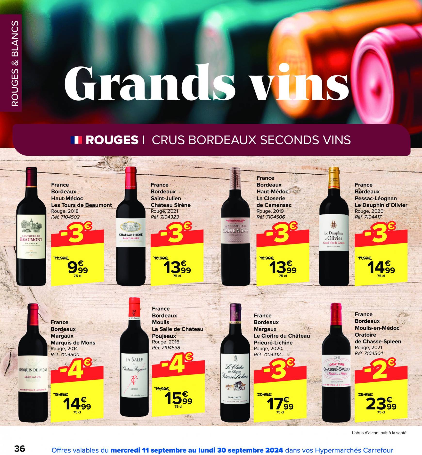 carrefour - Carrefour - Foire aux Vins folder huidig 11.09. - 30.09. - page: 36