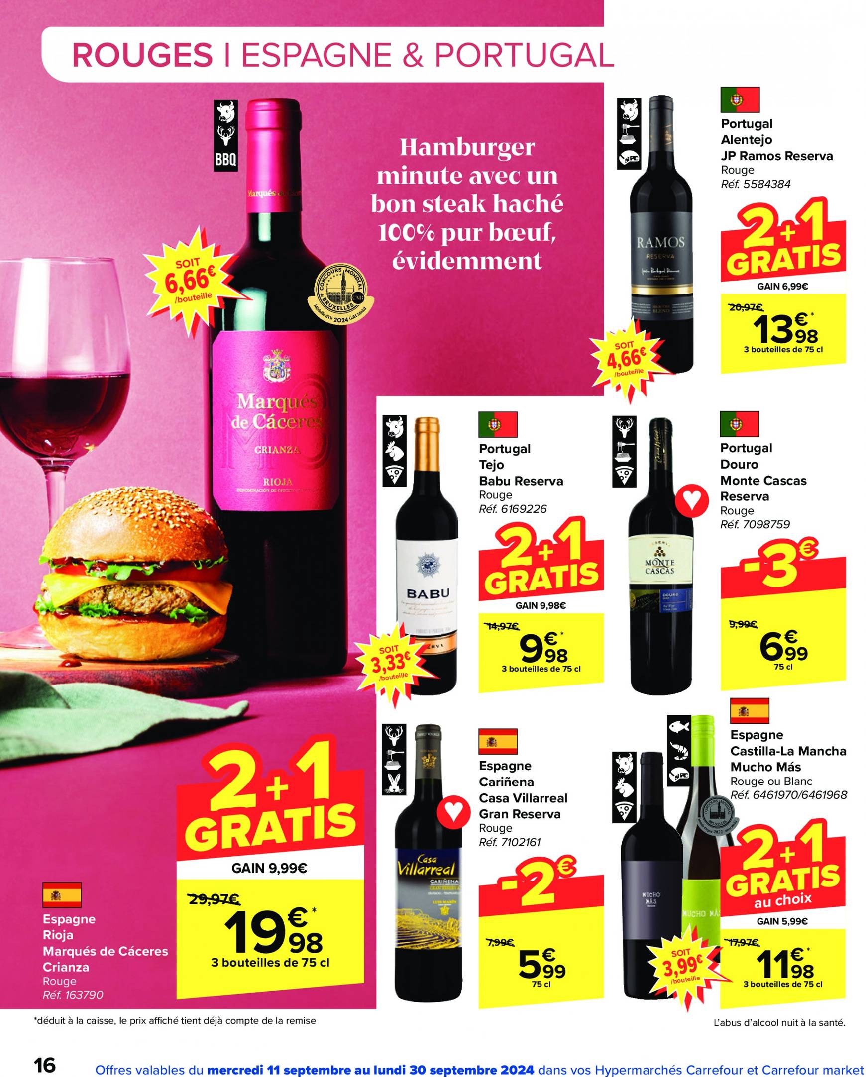 carrefour - Carrefour - Foire aux Vins folder huidig 11.09. - 30.09. - page: 16