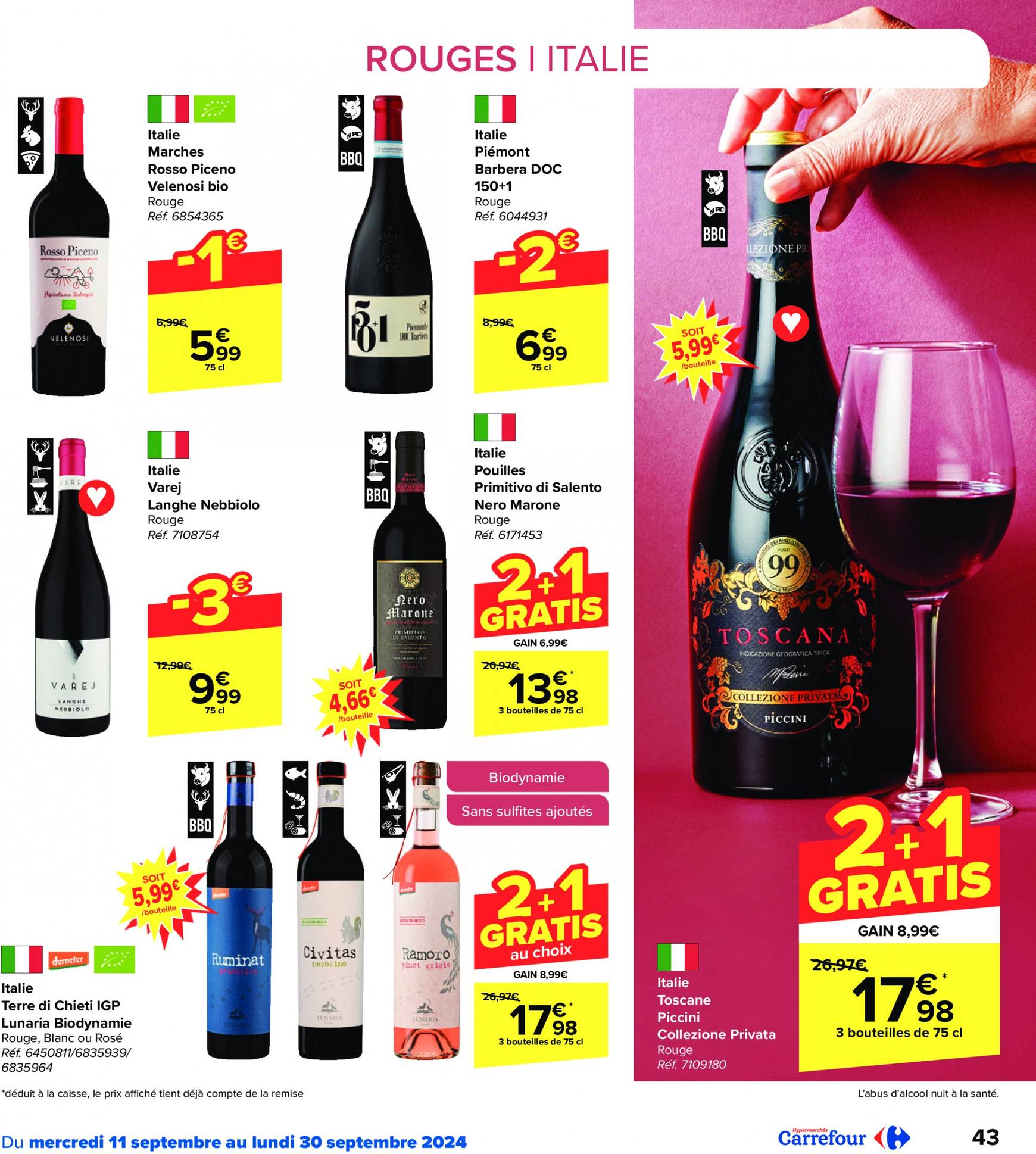 carrefour - Carrefour - Foire aux Vins folder huidig 11.09. - 30.09. - page: 43