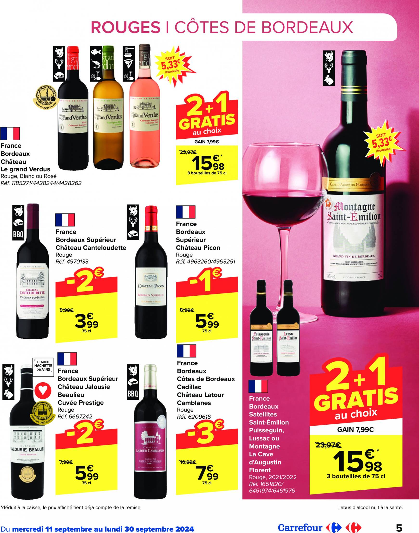 carrefour - Carrefour - Foire aux Vins folder huidig 11.09. - 30.09. - page: 5