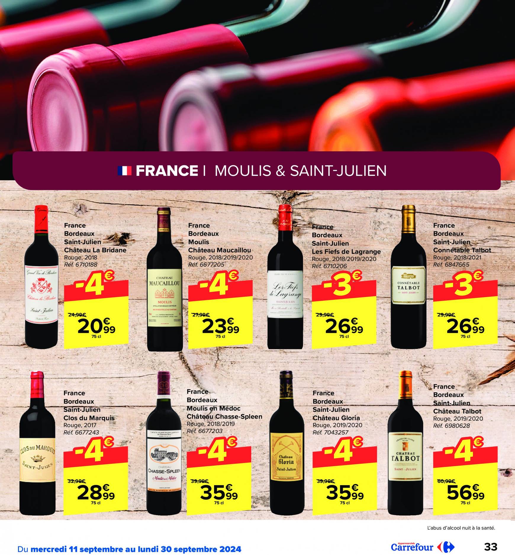 carrefour - Carrefour - Foire aux Vins folder huidig 11.09. - 30.09. - page: 33