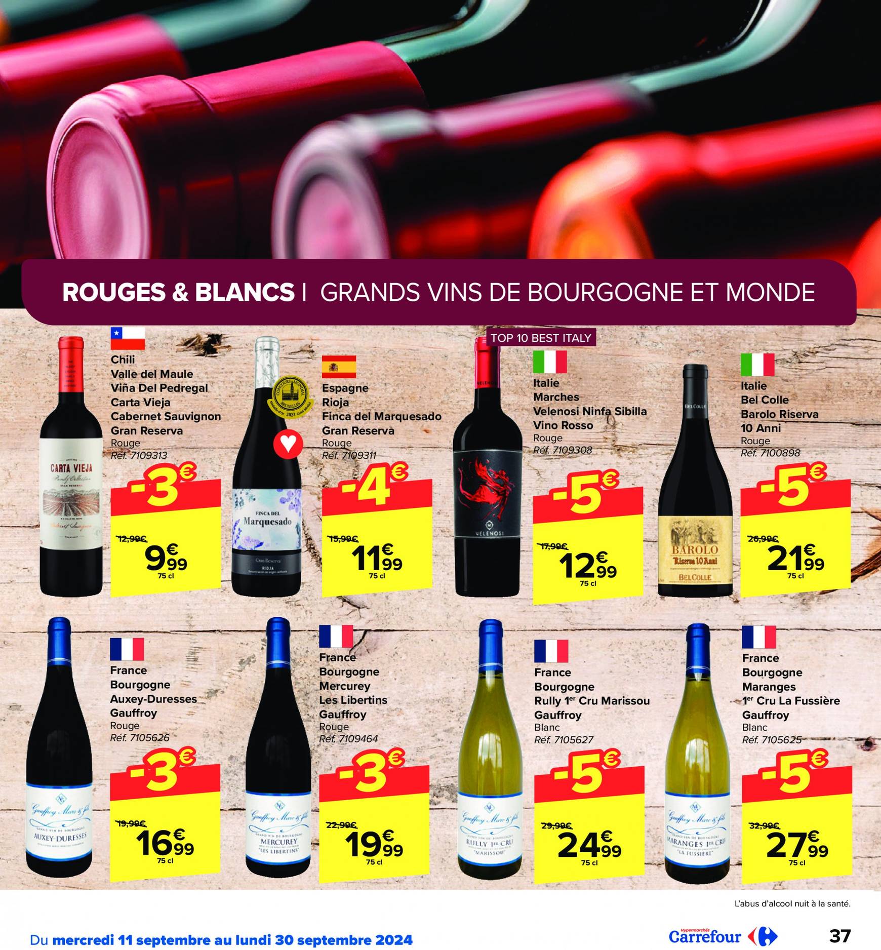 carrefour - Carrefour - Foire aux Vins folder huidig 11.09. - 30.09. - page: 37