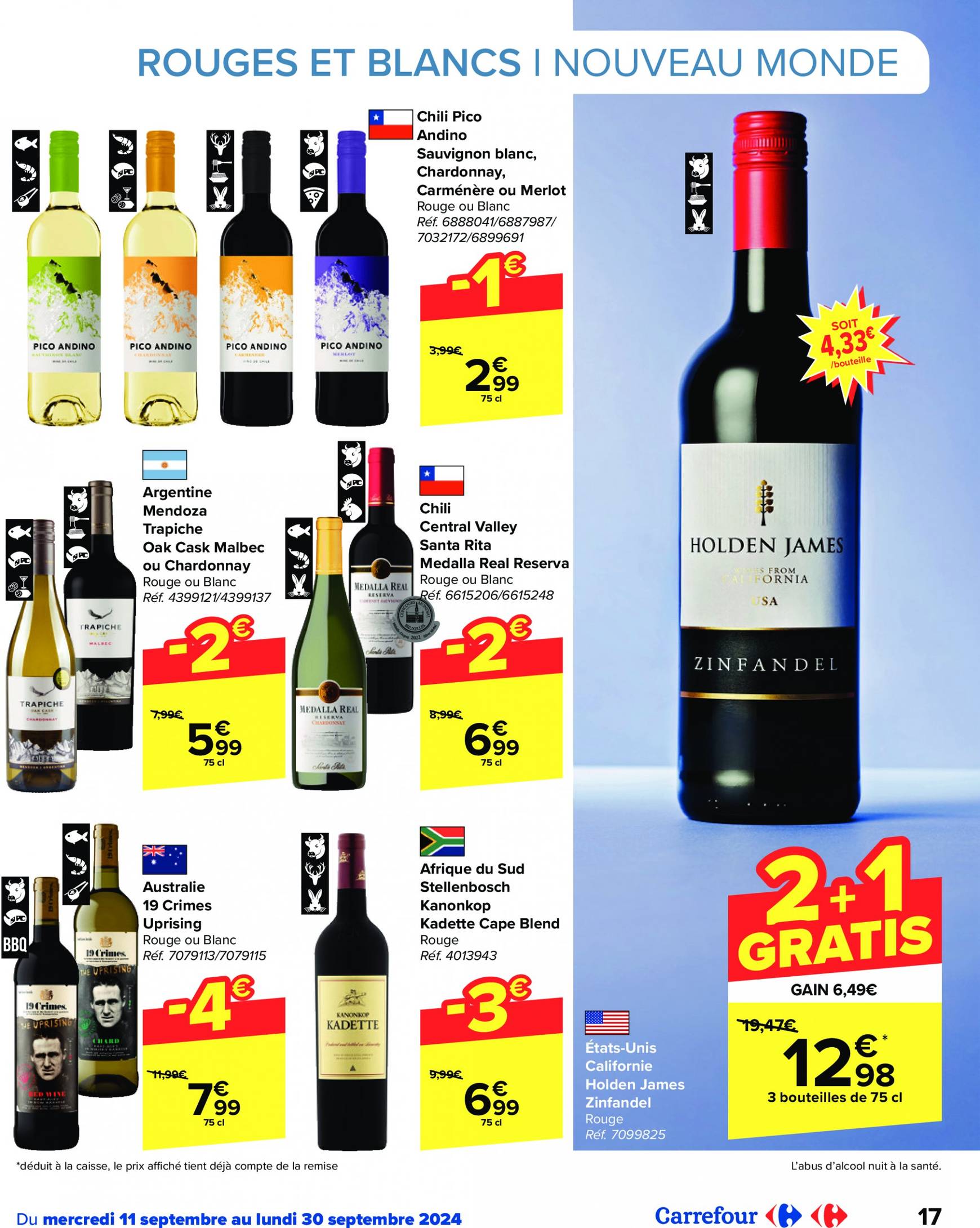 carrefour - Carrefour - Foire aux Vins folder huidig 11.09. - 30.09. - page: 17