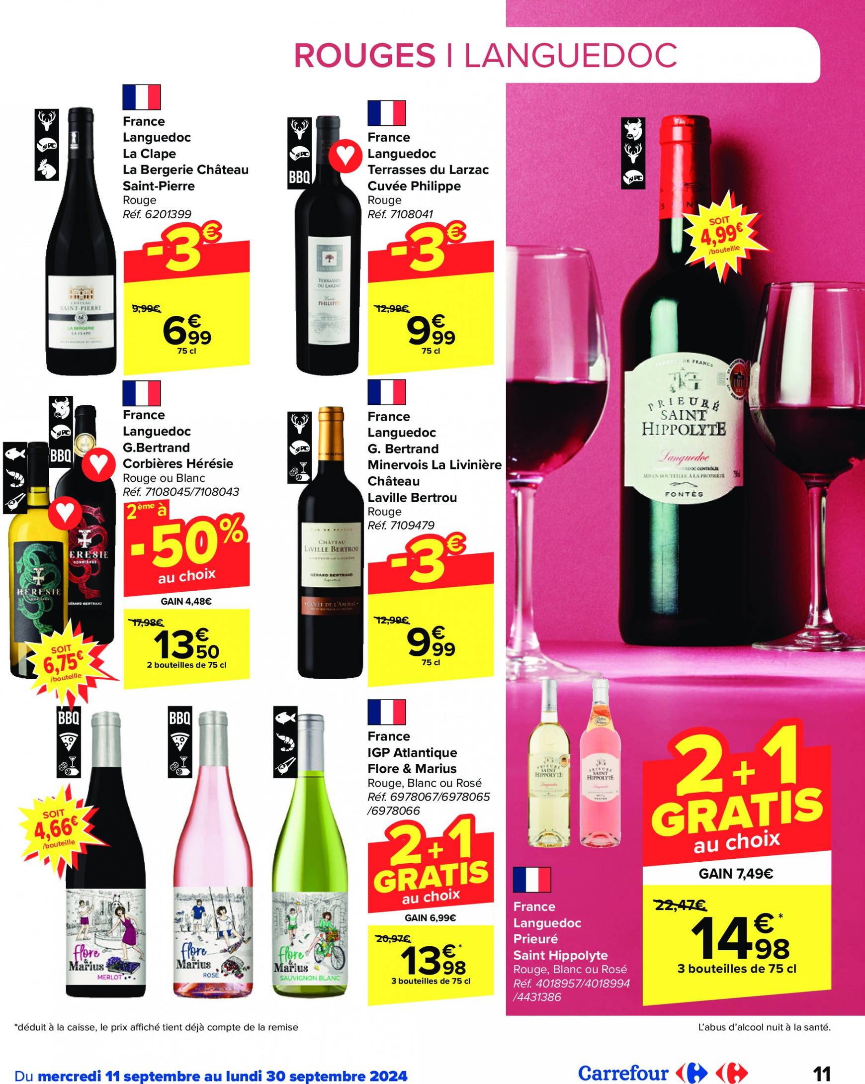 carrefour - Carrefour - Foire aux Vins folder huidig 11.09. - 30.09. - page: 11