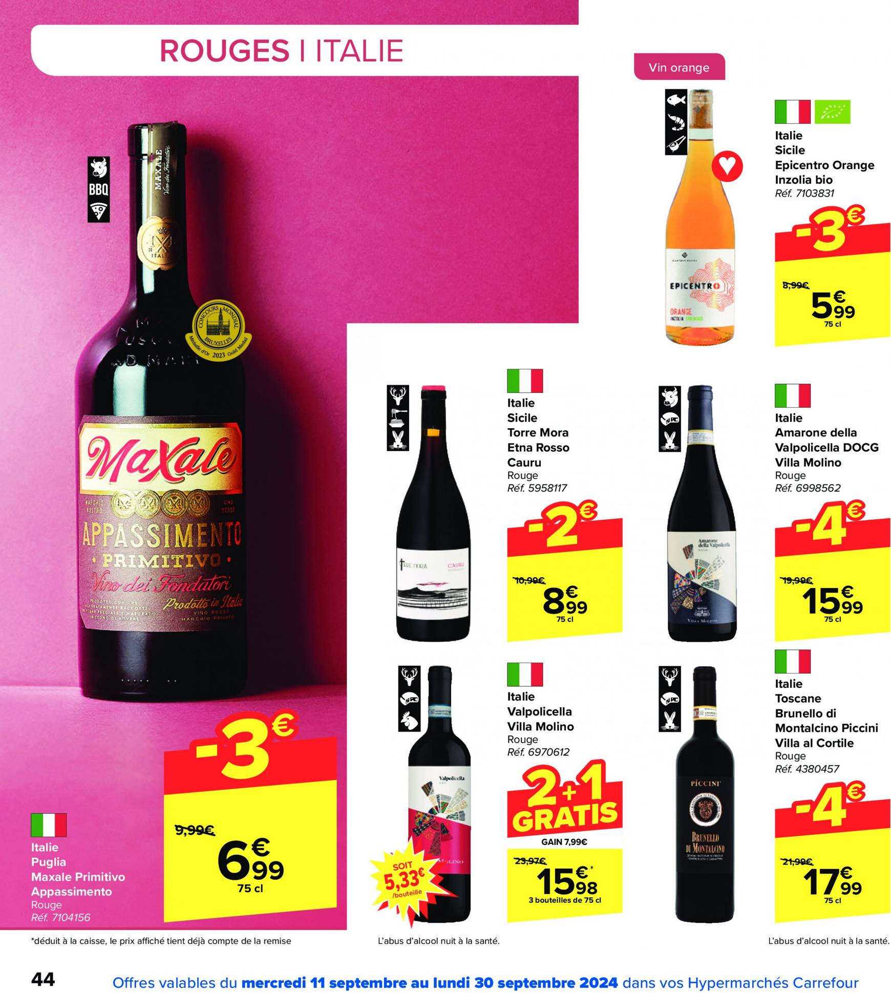 carrefour - Carrefour - Foire aux Vins folder huidig 11.09. - 30.09. - page: 44