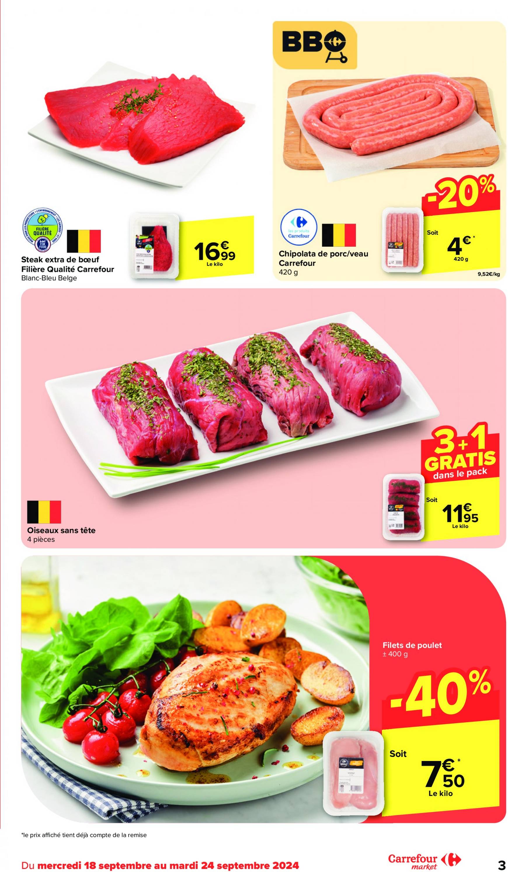 carrefour - Carrefour Market folder huidig 18.09. - 24.09. - page: 3