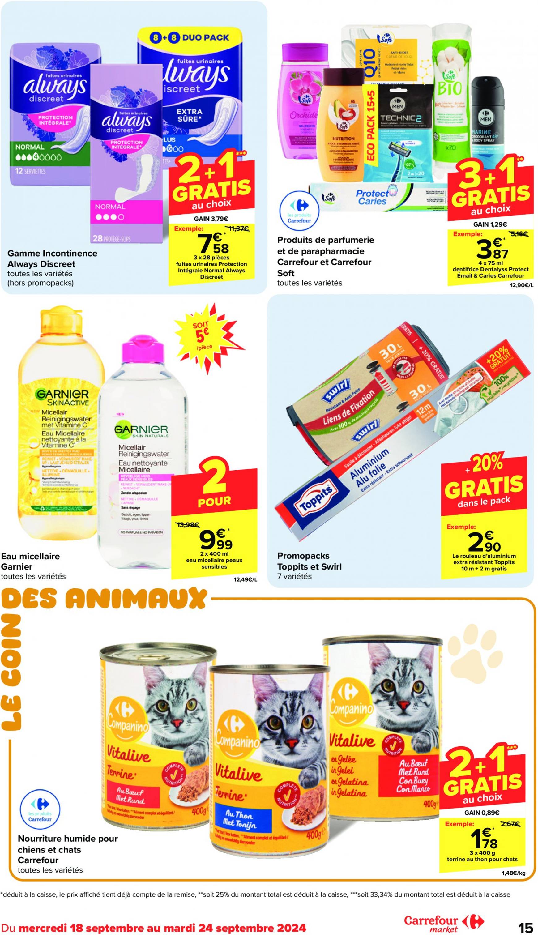 carrefour - Carrefour Market folder huidig 18.09. - 24.09. - page: 15