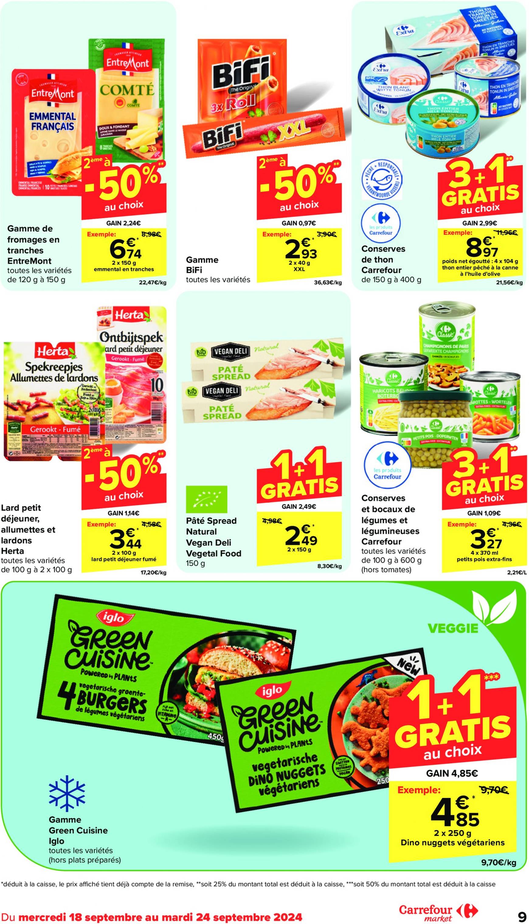 carrefour - Carrefour Market folder huidig 18.09. - 24.09. - page: 9