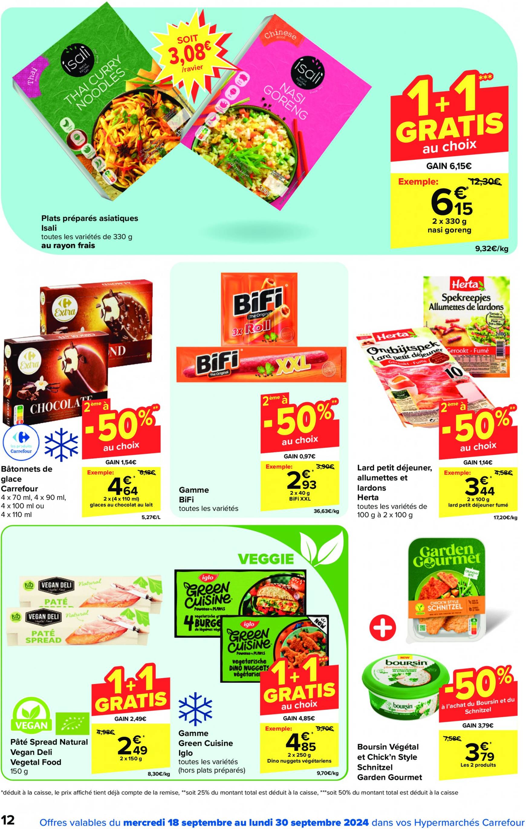 carrefour - Carrefour Hypermarchés folder huidig 18.09. - 30.09. - page: 12