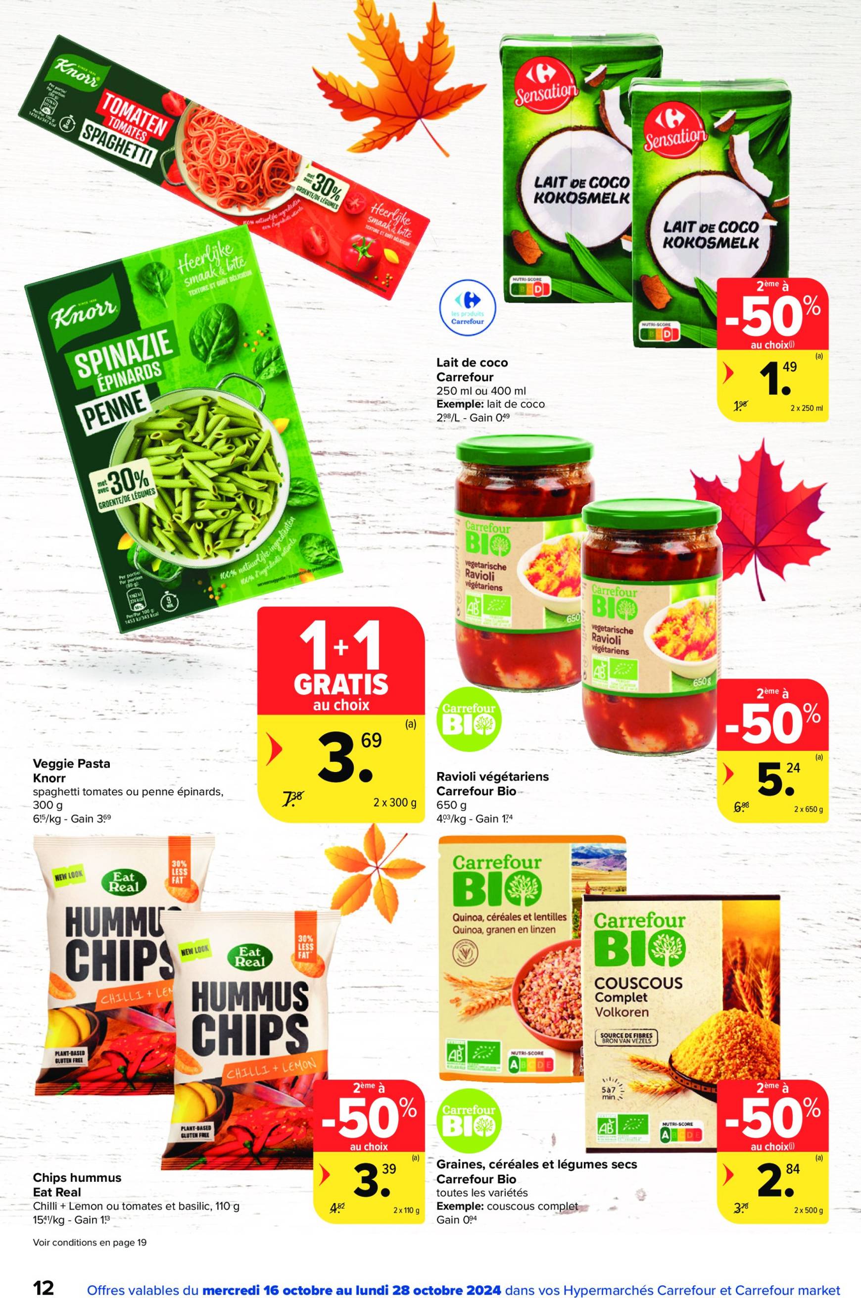 carrefour - Carrefour - Spécial Veggie folder geldig vanaf 16.10. - 28.10. - page: 12