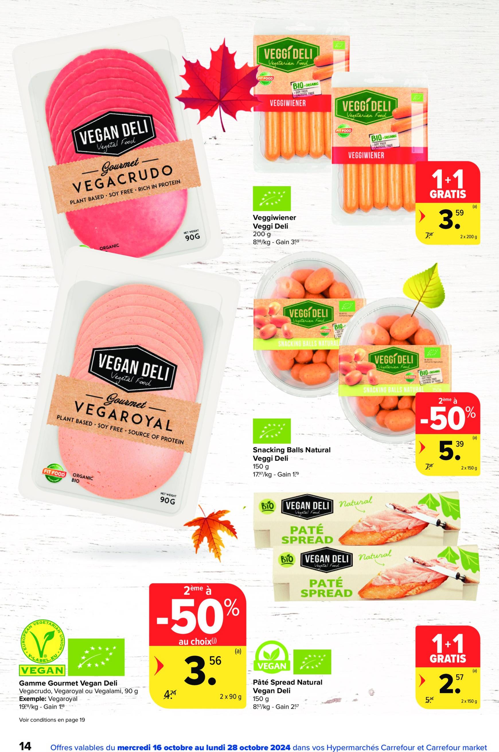 carrefour - Carrefour - Spécial Veggie folder geldig vanaf 16.10. - 28.10. - page: 14