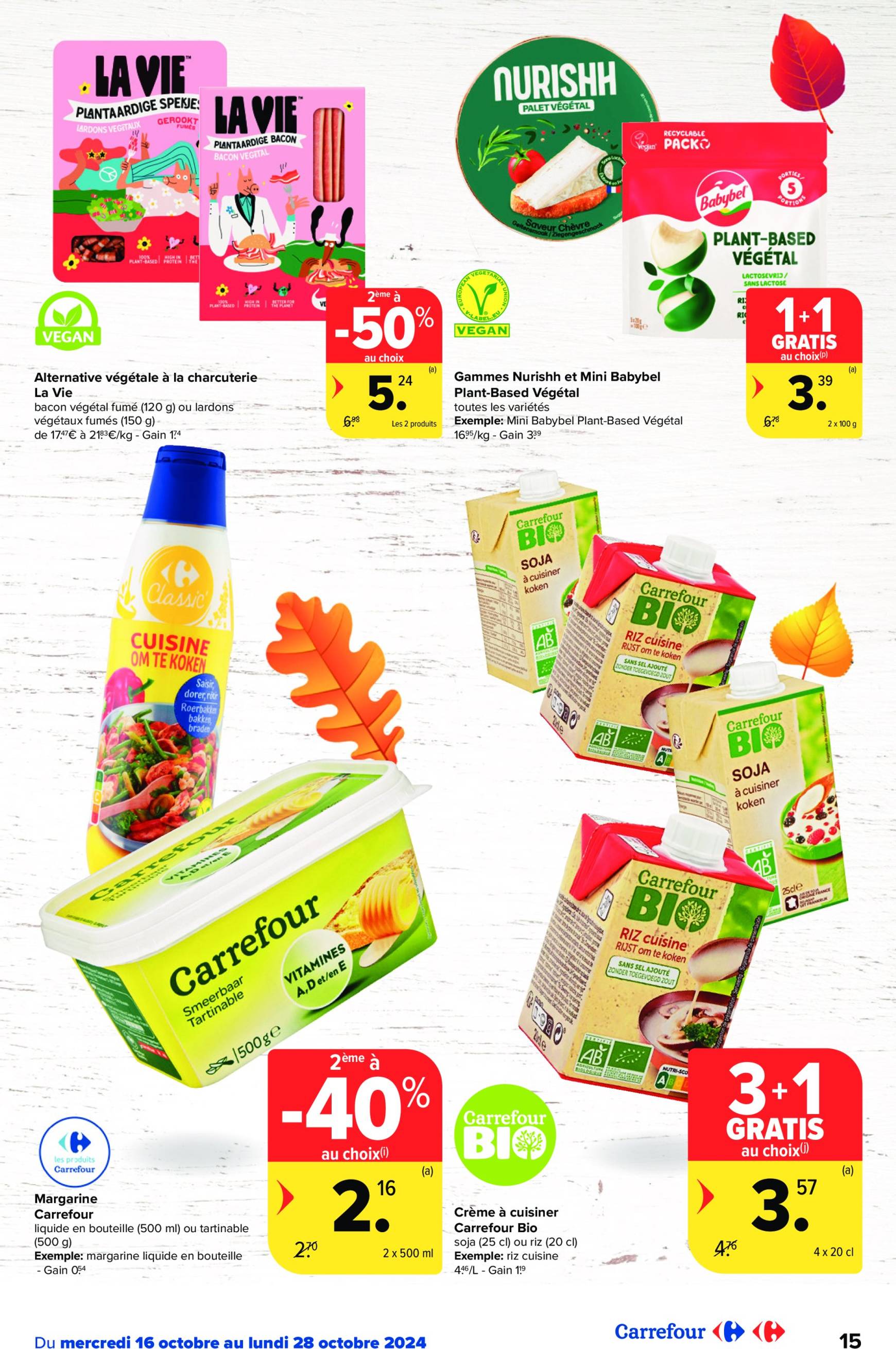 carrefour - Carrefour - Spécial Veggie folder geldig vanaf 16.10. - 28.10. - page: 15