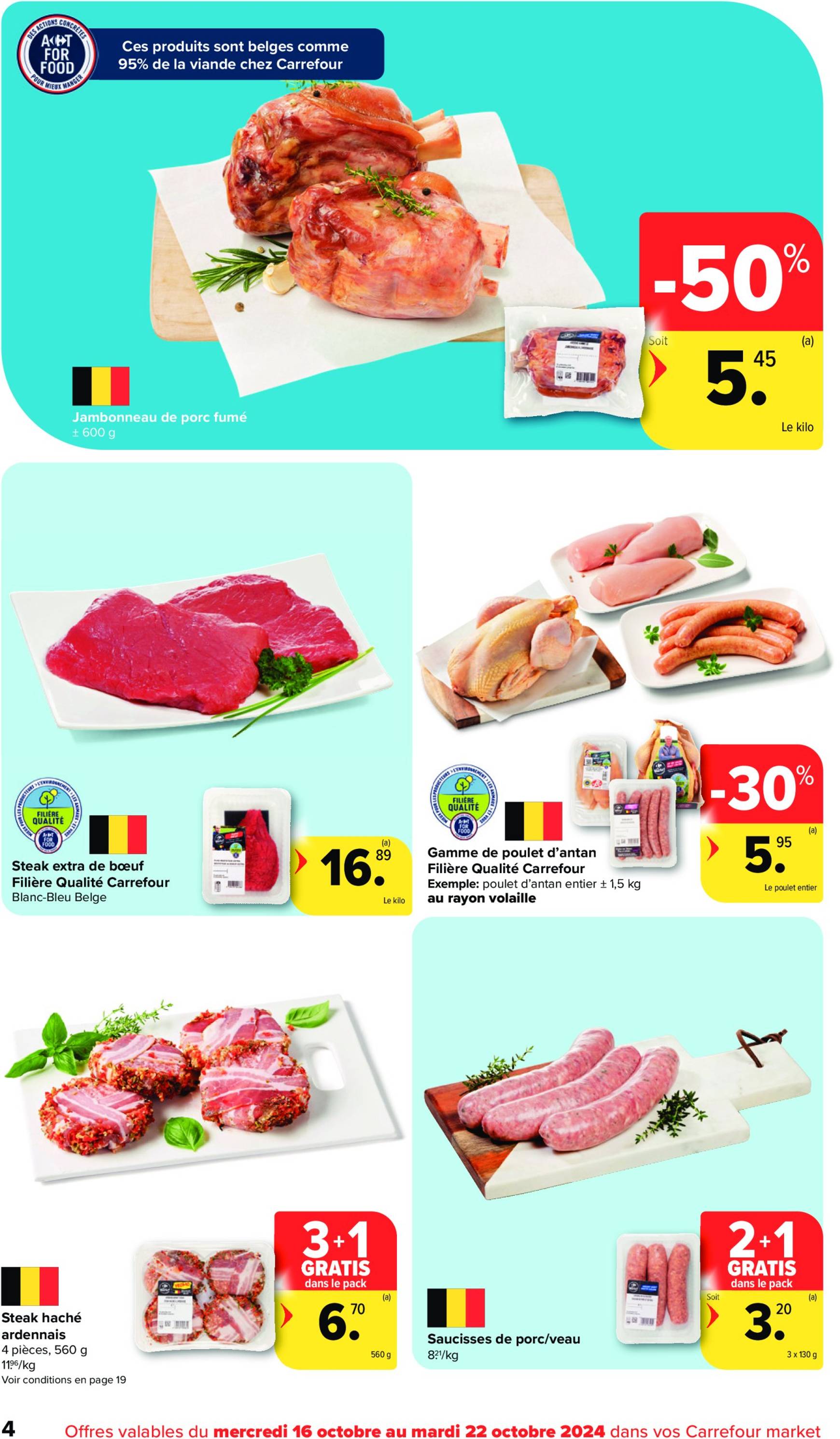 carrefour - Carrefour Market folder geldig vanaf 16.10. - 22.10. - page: 4